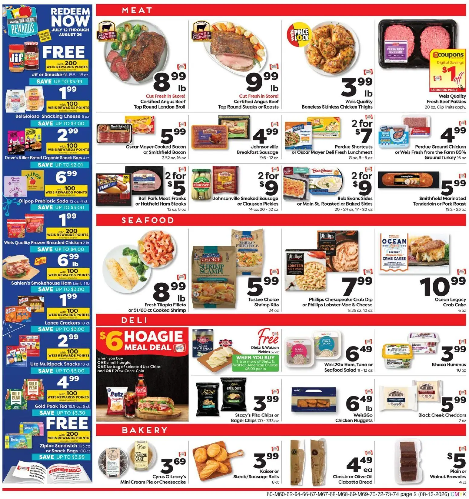 Weis Weekly Circular - MD - valid from 08/13/2026 | Page: 5 | Products: Oil, Tea, Tilapia, Tuna