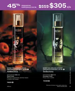 Vista previa de DISNEY VILLAINS MALEFICENT FRAGANCIA CORPORAL 240 ML, Seductora, nuevo folleto de la tienda, válido en México a partir del 01/09/2026 | Página: 13