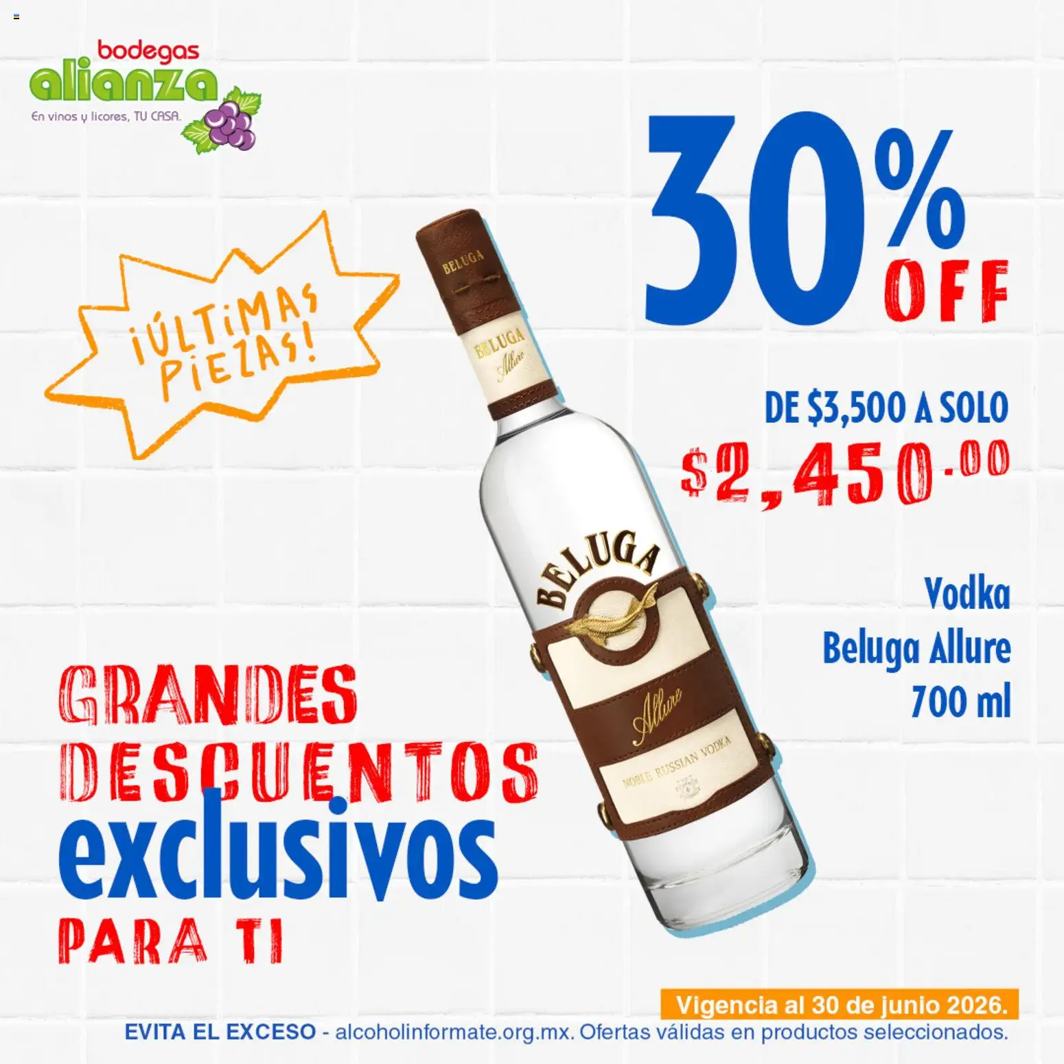 Nuevas ofertas de Bodegas Alianza válidas en toda la República Mexicana desde el 23.04.2026. ¡Encuentra las mejores ofertas en Bodegas Alianza catálogo Grandes descuentos! | Página: 2 | Productos: Vodka