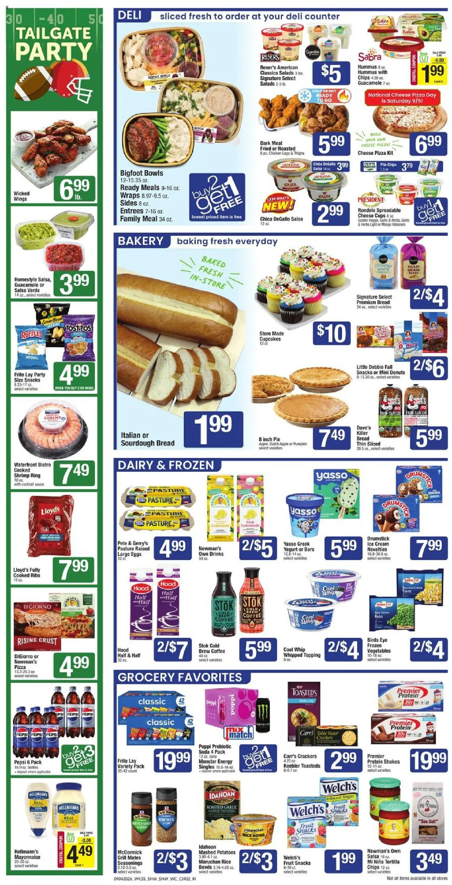 Shaw's Weekly Ad - RI - valid from 09/04/2026 | Page: 2 | Products: Bread, Coffee, Fruit, Snacks