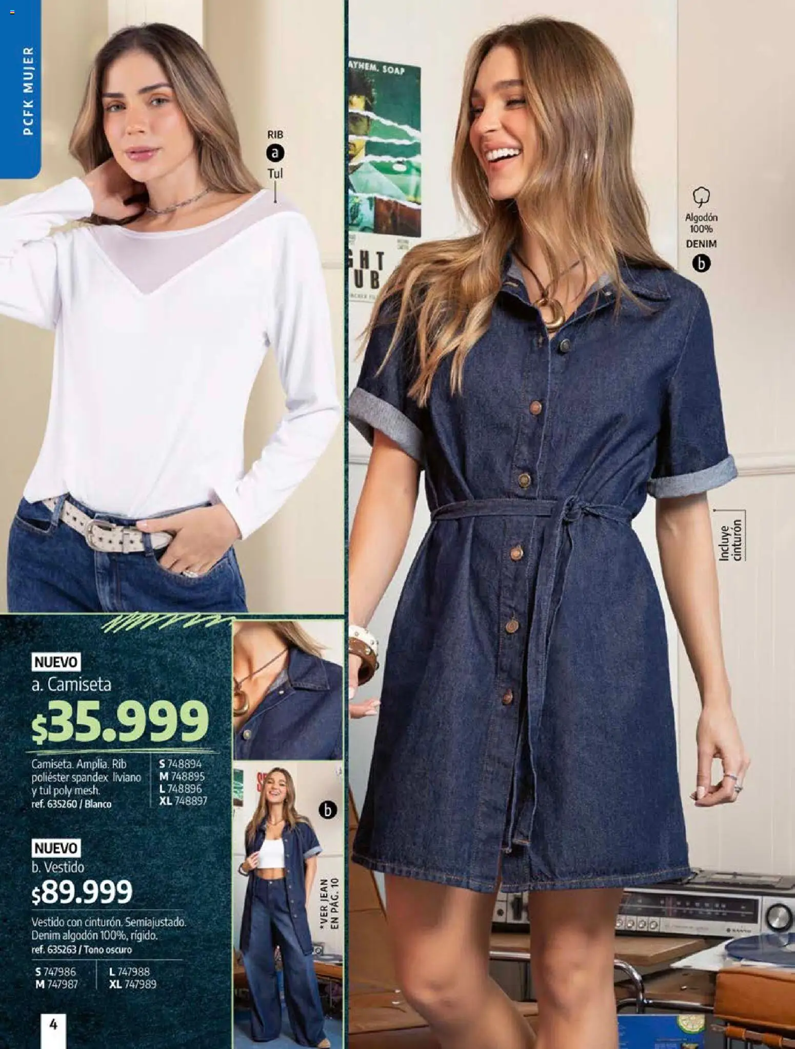 Pacifika revista - valida desde el 12/07/2026 | Página: 4 | Productos: Algodón, Jean, Camiseta, Vestido