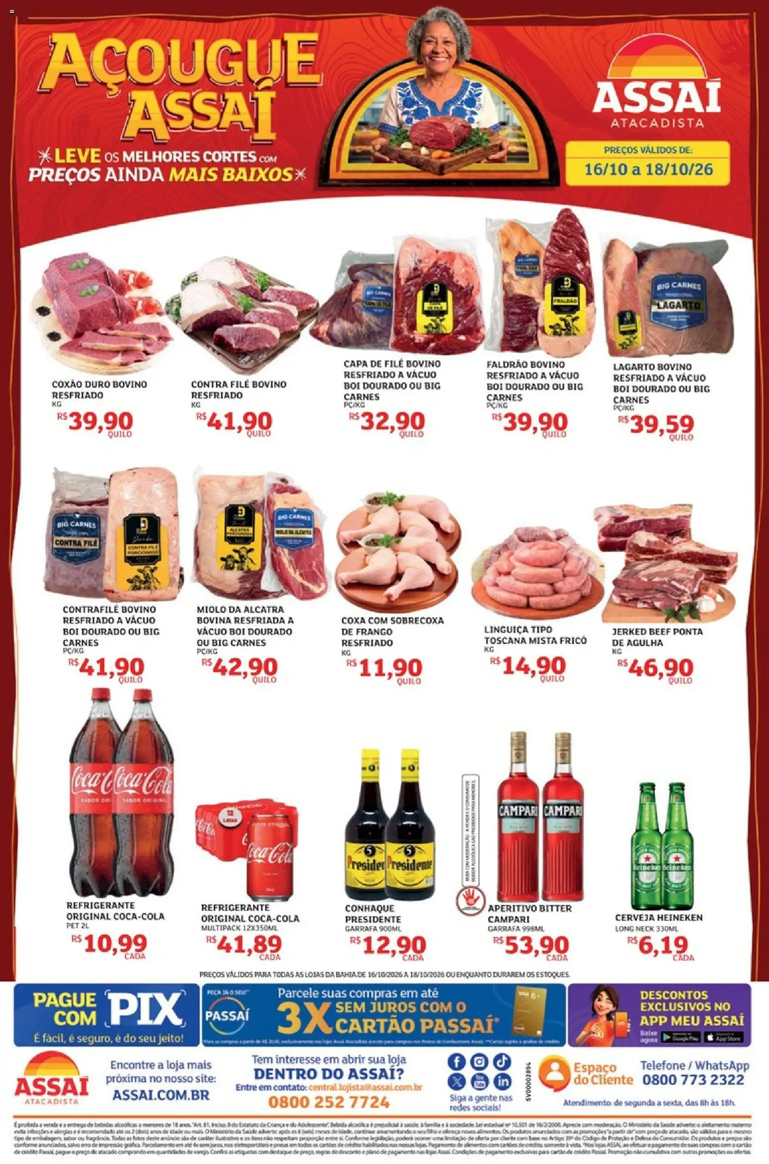 Assaí Atacadista Folheto - válido de 16/10/2026 | Página: 1