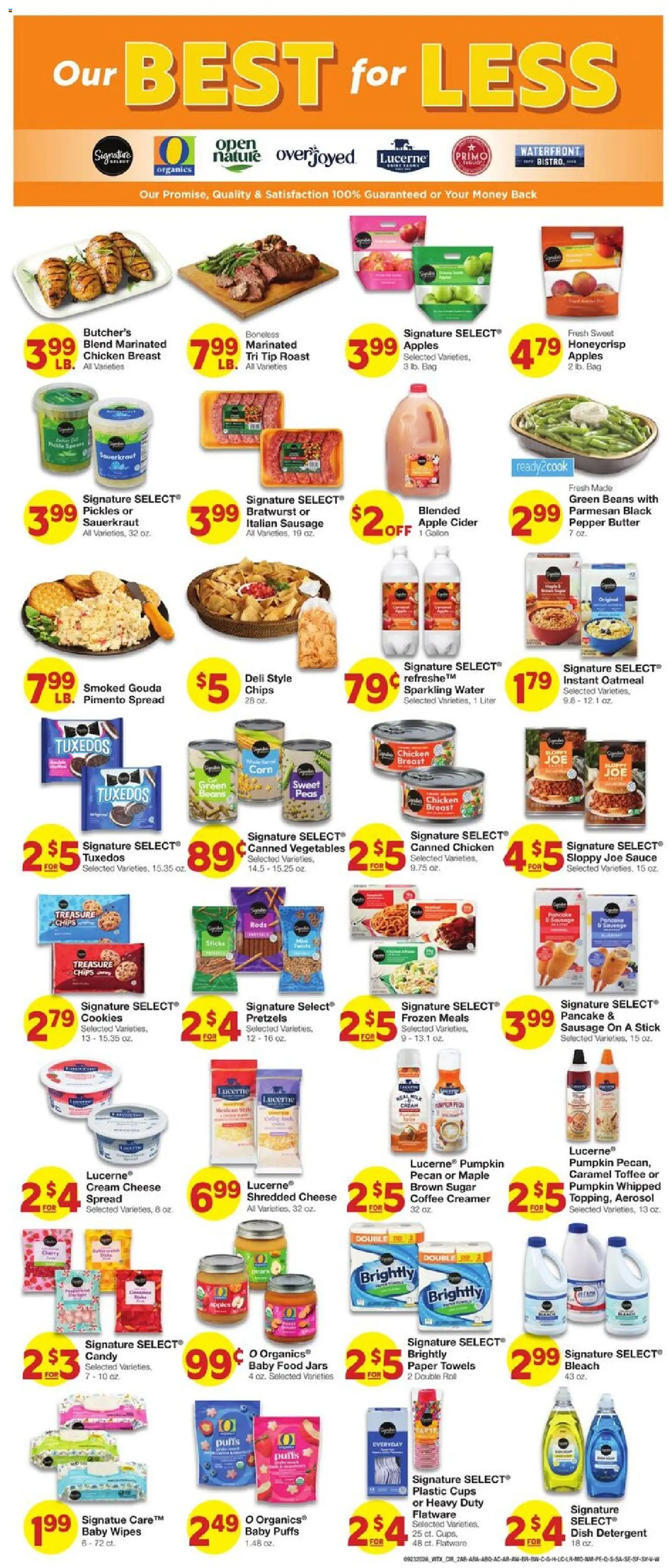United Supermarkets Weekly Ad - valid from 09/23/2026 | Page: 2 | Products: Cider, Chips, Pickles, Pepper
