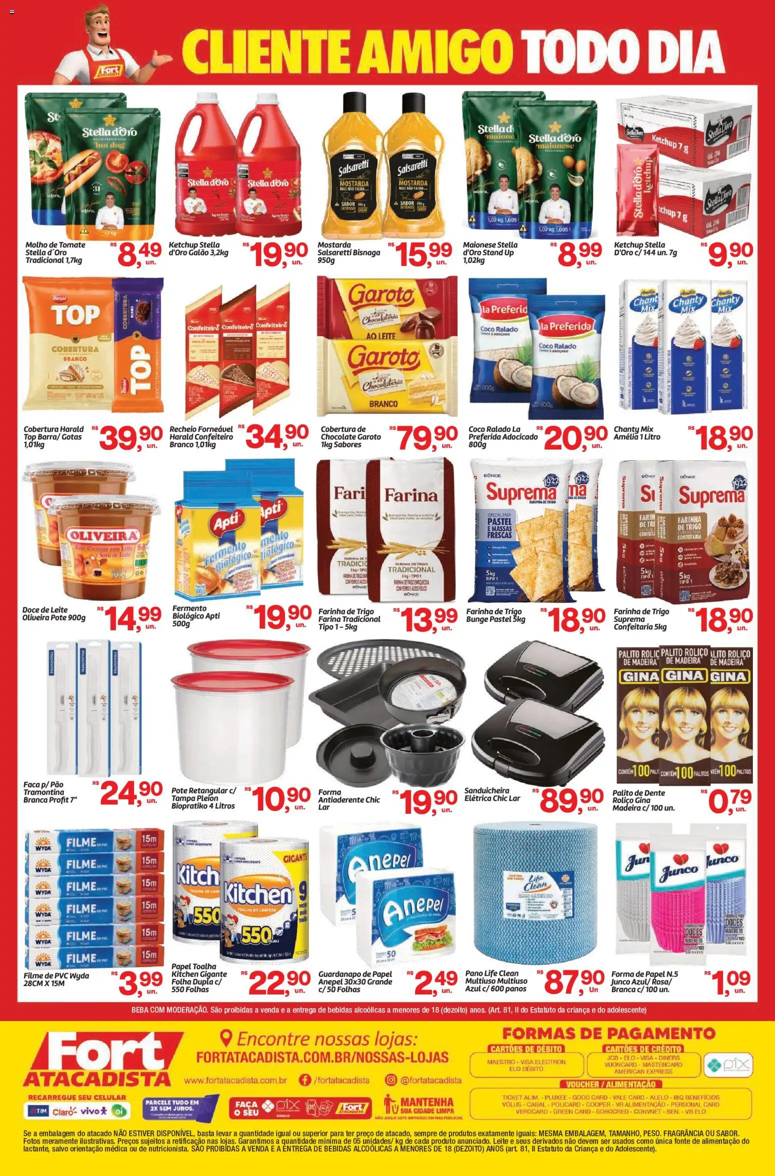 Fort Atacadista Folheto - válido de 18.05.2026 | Página: 2 | Produtos: filme de PVC, Fragrância, Farinha de trigo, Faca