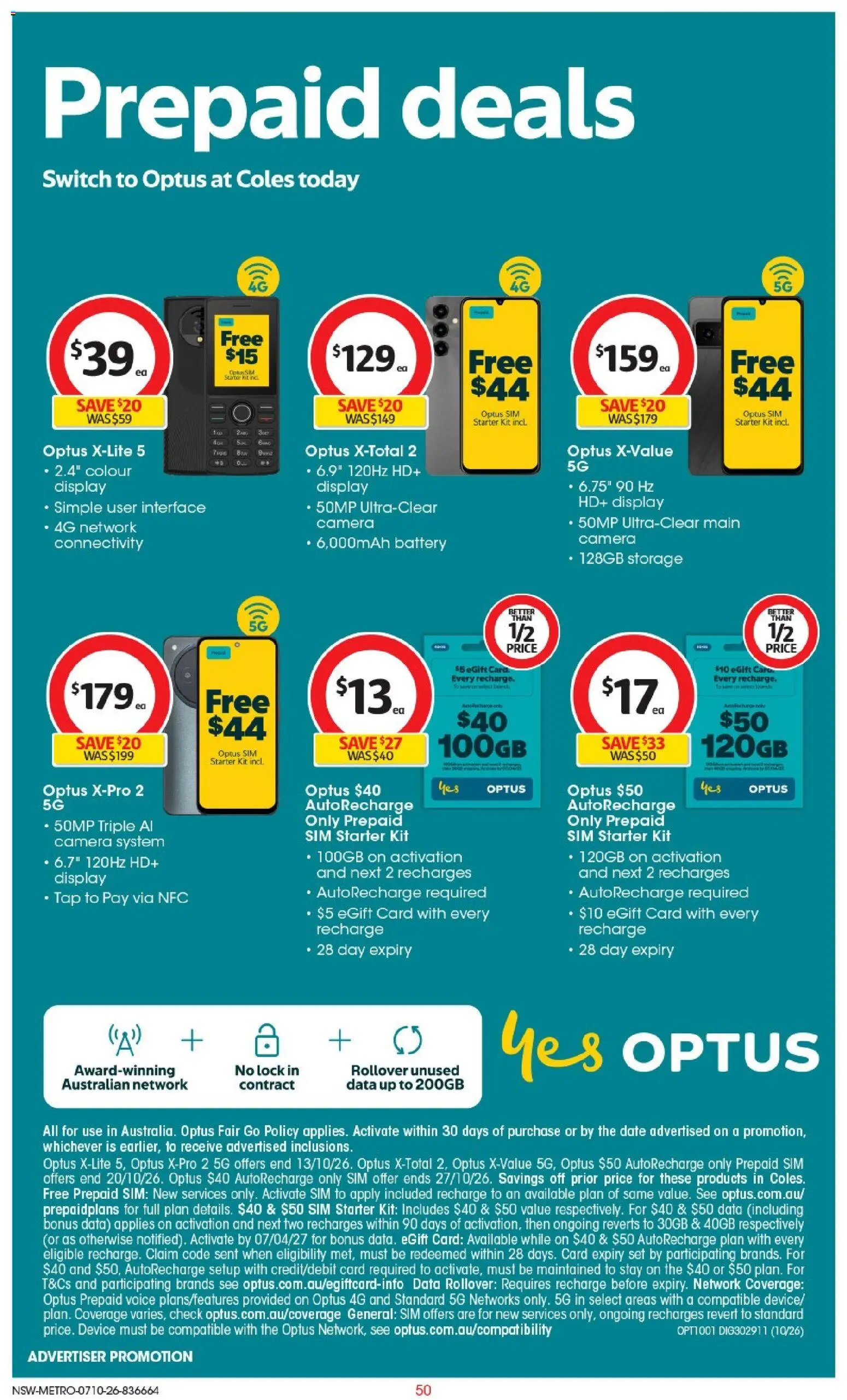 Coles catalogue - valid from 07/10/2026 | Page: 50