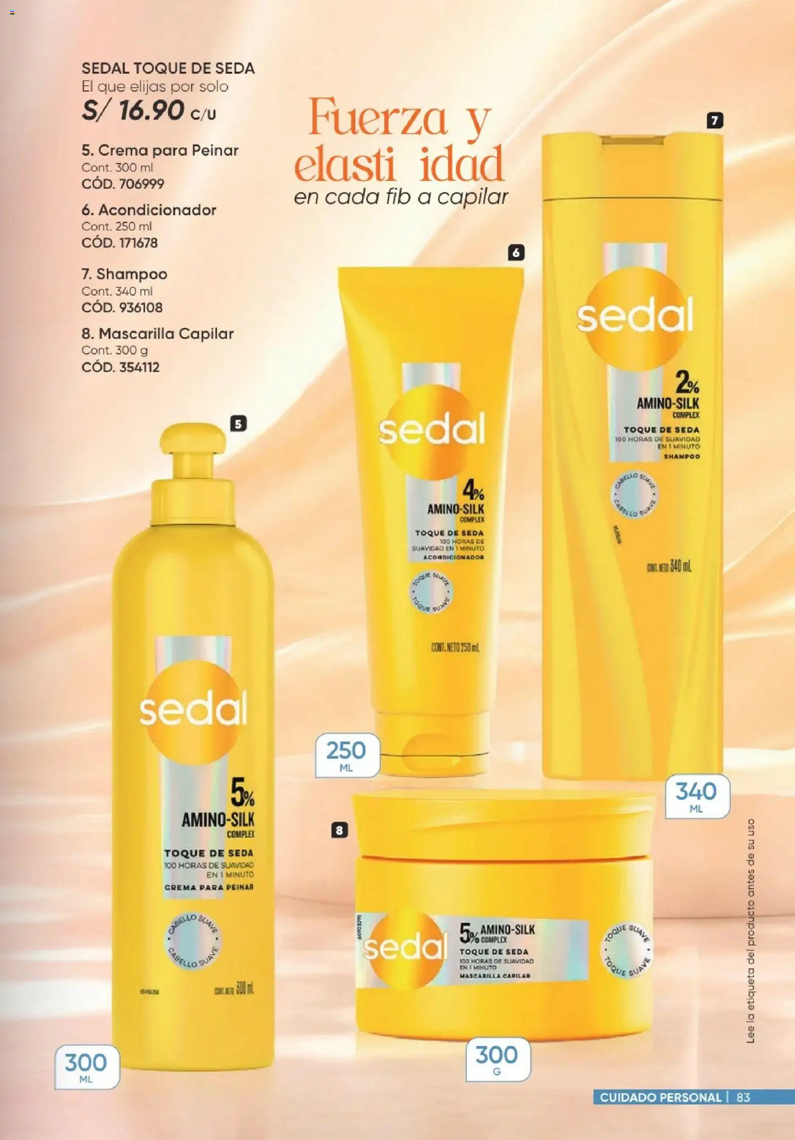 Catálogo Azzorti válido desde 20/09/2026 | Página: 83 | Productos: Shampoo, Acondicionador, Mascarilla capilar, Crema
