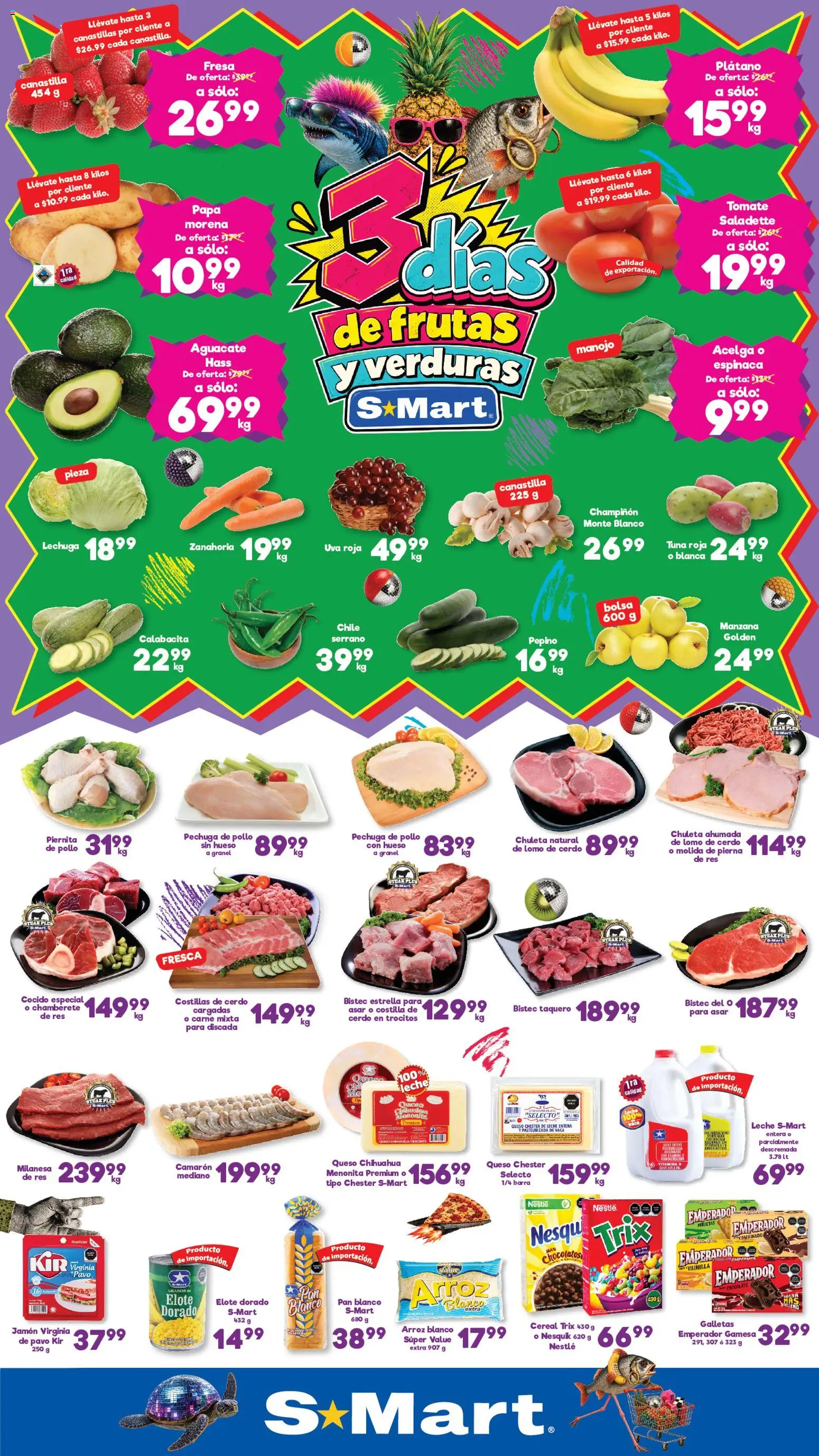 Nuevas ofertas de S-Mart válidas en toda la República Mexicana desde el 29/09/2026. ¡Encuentra las mejores ofertas en S-Mart folleto Matamoros, Reynosa! | Página: 1
