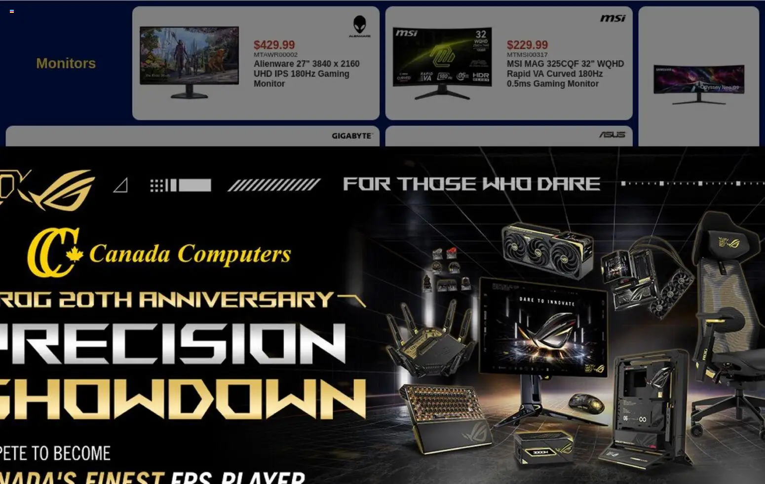 Canada Computers flyer valid from Aug 18, 2026 | Page: 6 | Products: Monitor