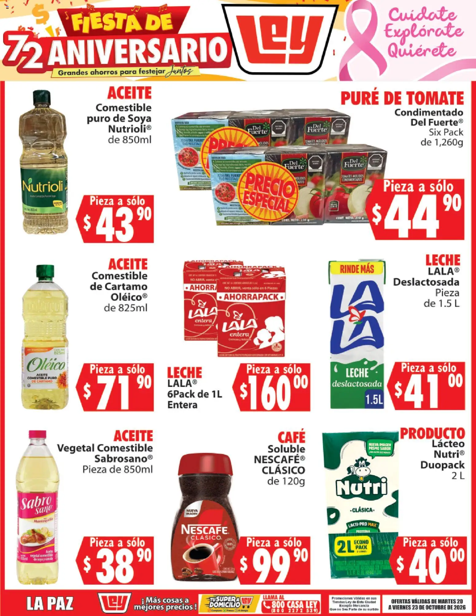 Nuevas ofertas de Casa Ley válidas en toda la República Mexicana desde el 20/10/2026. ¡Encuentra las mejores ofertas en Casa Ley folleto Autoservicio La Paz! | Página: 1