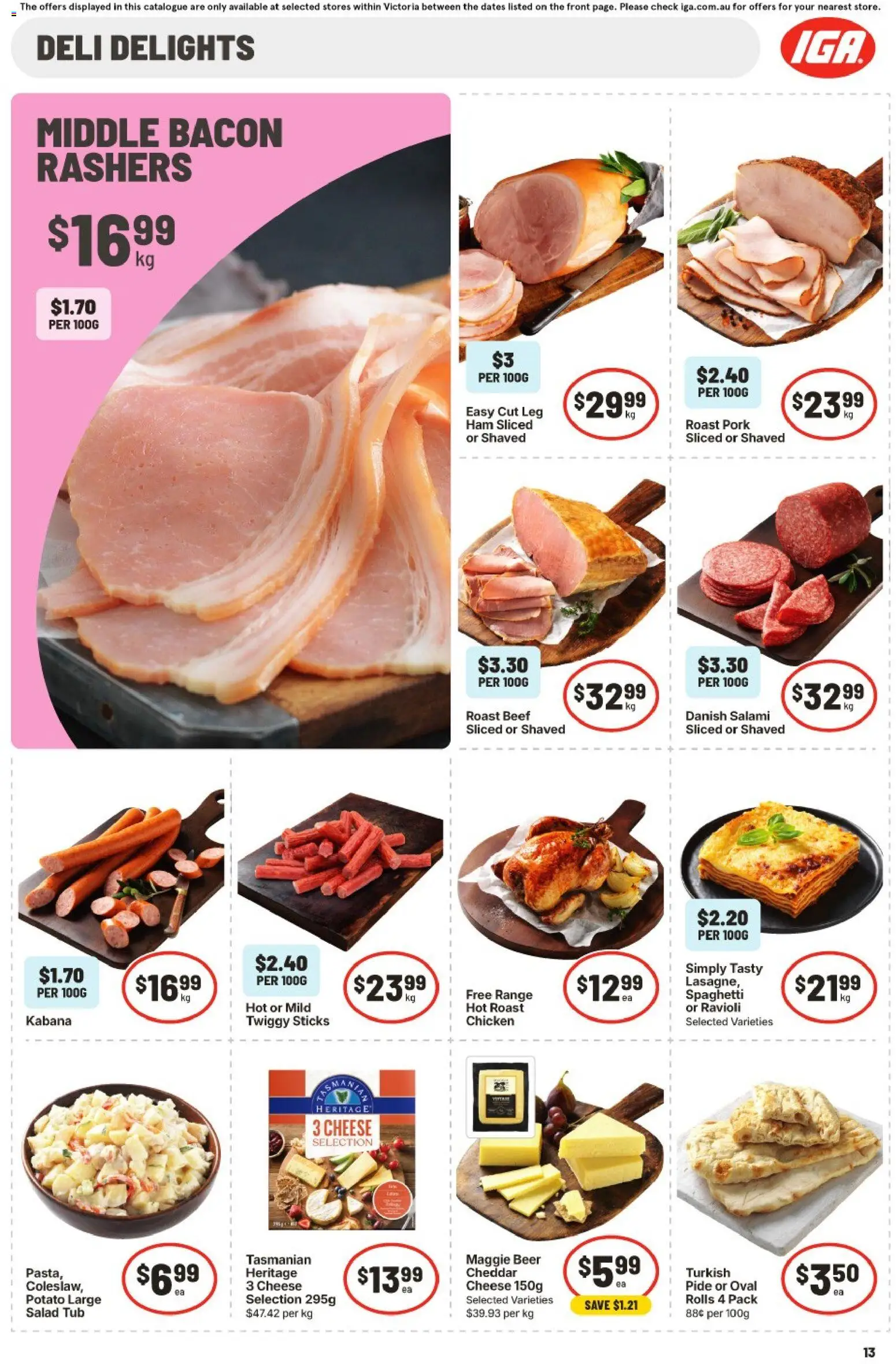 IGA catalogue - valid from 10.06.2026 | Page: 14 | Products: Salami, Beer, Pork, Beef
