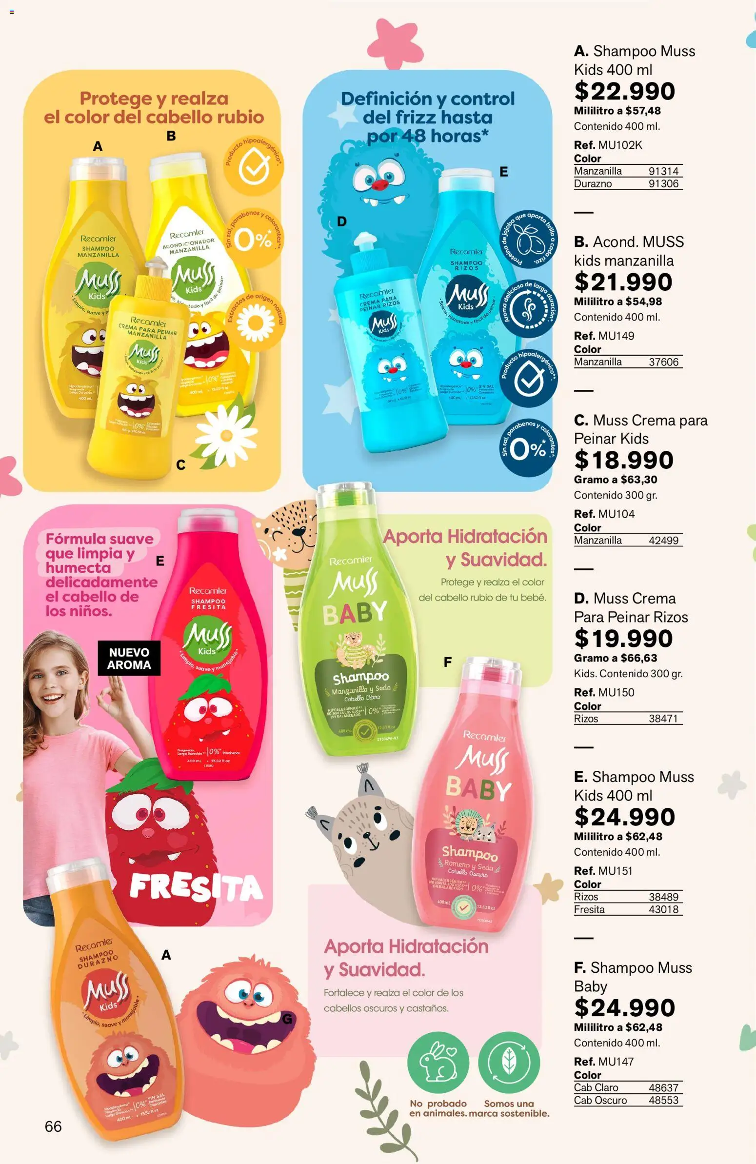 Leonisa revista - valida desde el 15.05.2026 | Página: 66 | Productos: Crema, Sal, Fragancia, Acondicionador