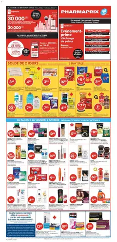 Preview of Pharmaprix weekly flyer / circulaire from shop Pharmaprix valid from Oct 3, 2026 | Page: 2