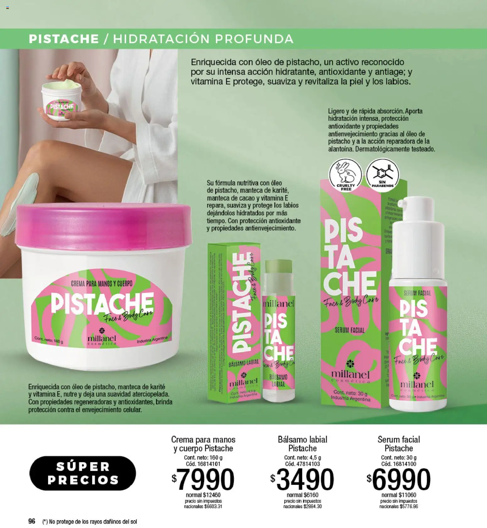 Millanel - Catálogo │ válido desde el 17/08/2026 | Página: 96 | Productos: Manteca de karité, Body, Crema para manos, Cacao