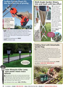 Preview of Innovations catalogue Spring Cleaning Made Easier - valid from 21/09/2026 | Page: 22 | Products: Lamp, Charger, Pruning, Phone