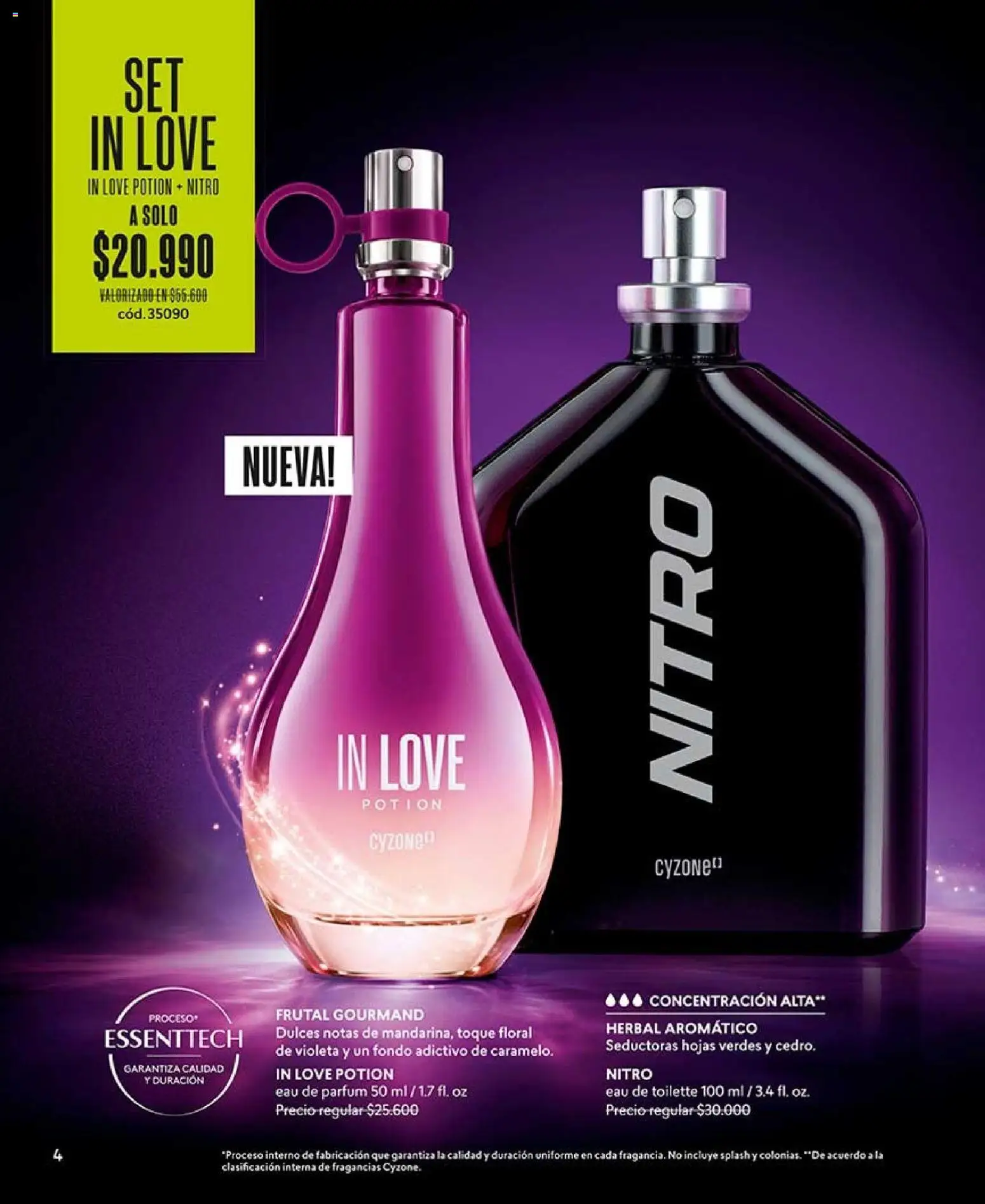 Catálogo CyZone Campaña 15 │ válido desde el 06.09.2026 | Página: 4 | Productos: Eau de toilette, Dulces