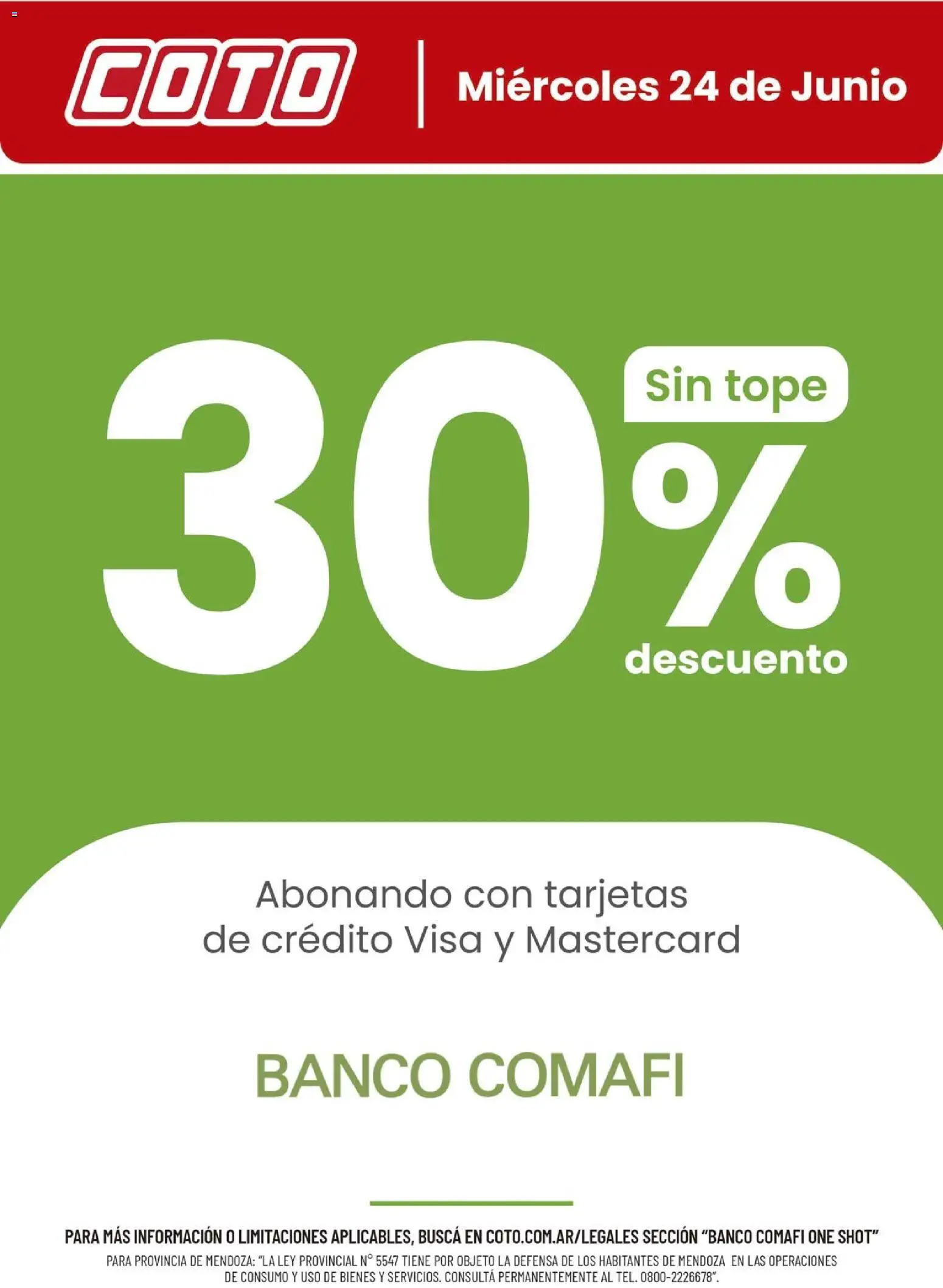 Coto - COMAFI One Shot Junio │ válido desde el 24/06/2026 | Página: 1