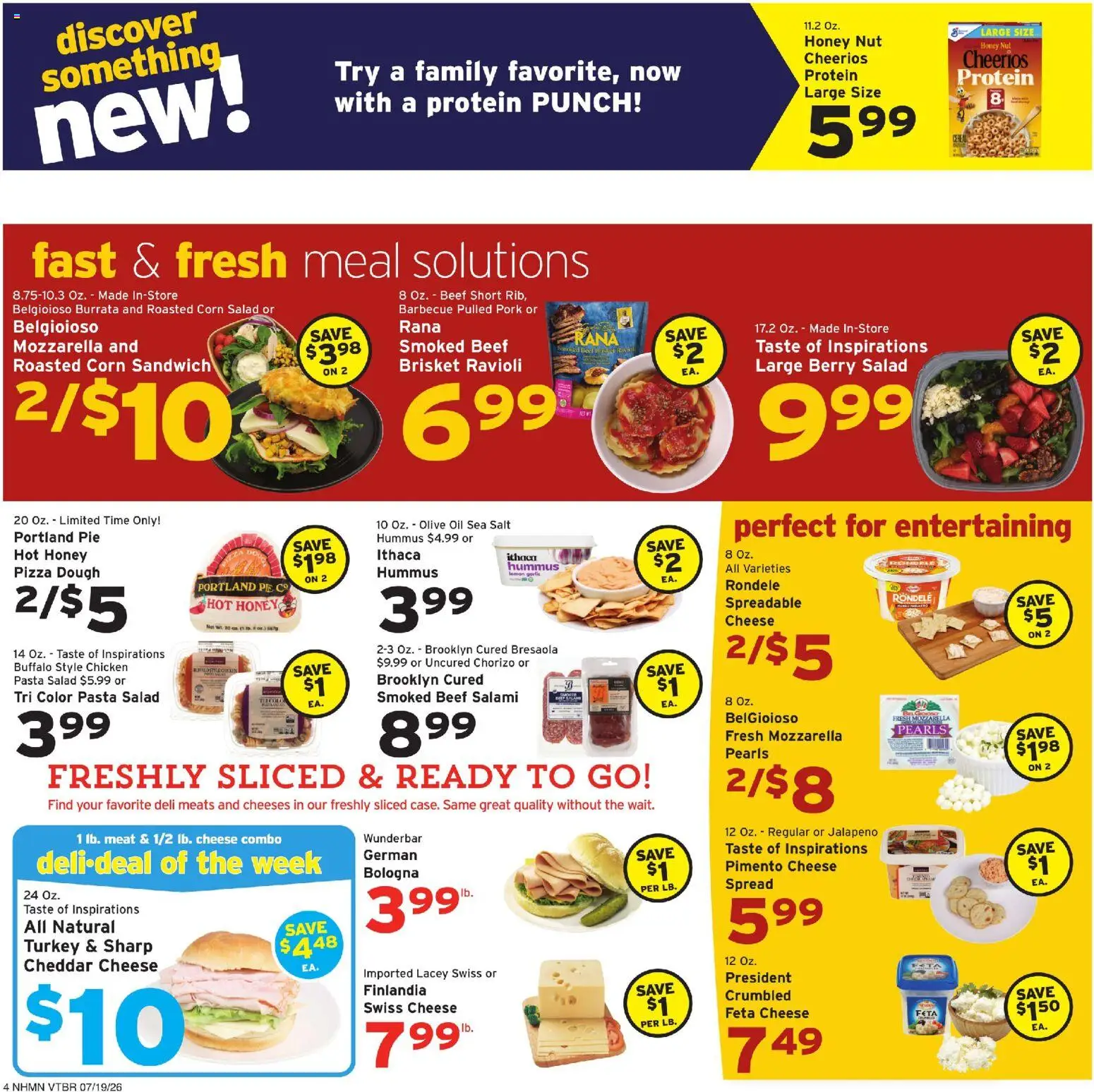 Hannaford Weekly Ad - valid from 07/19/2026 | Page: 4 | Products: Corn, Beef, Salt, Lemon