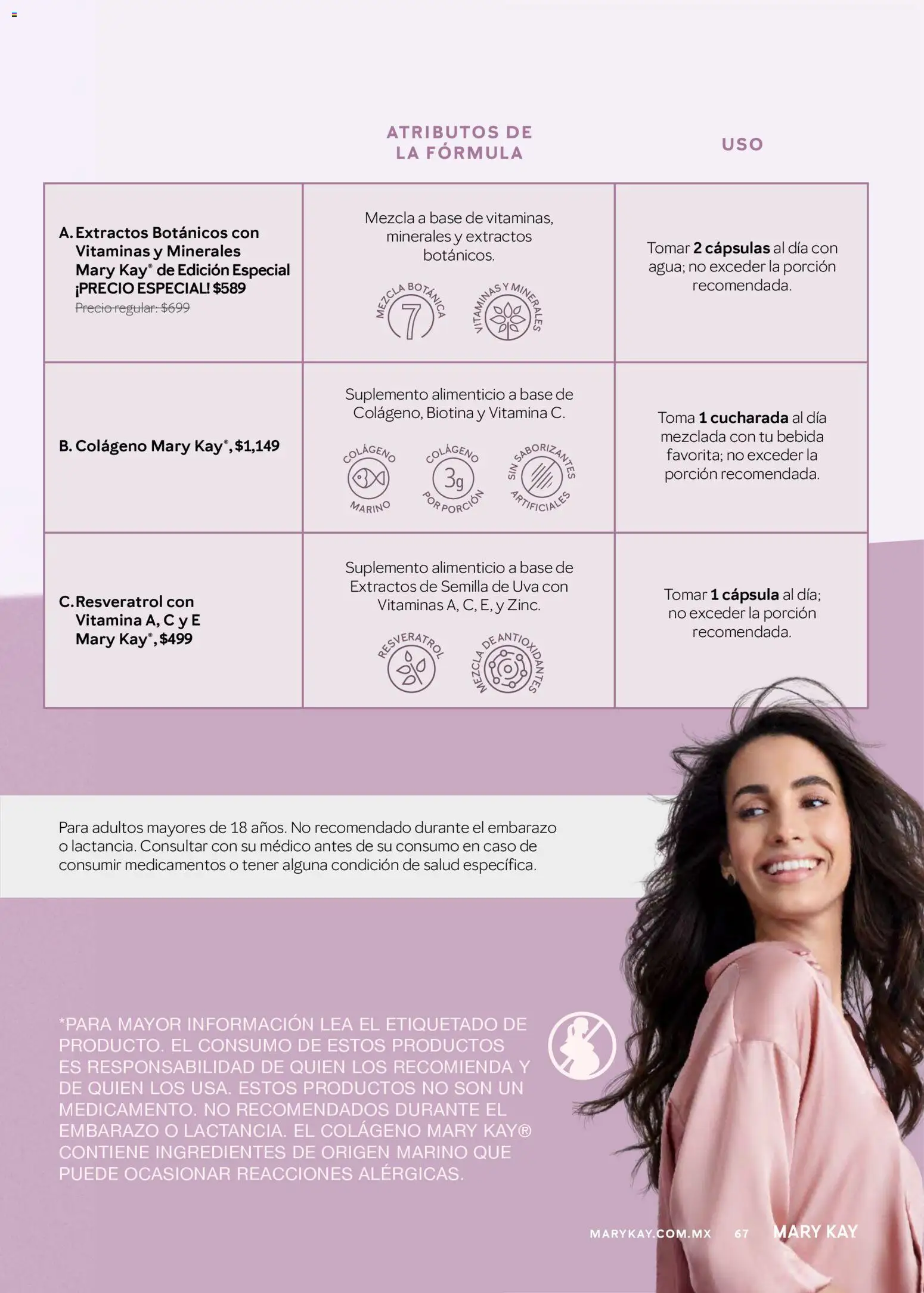Nuevas ofertas de Mary Kay válidas en toda la República Mexicana desde el 01.03.2026. ¡Encuentra las mejores ofertas en Mary Kay catálogo! | Página: 67 | Productos: Uva, Vitaminas