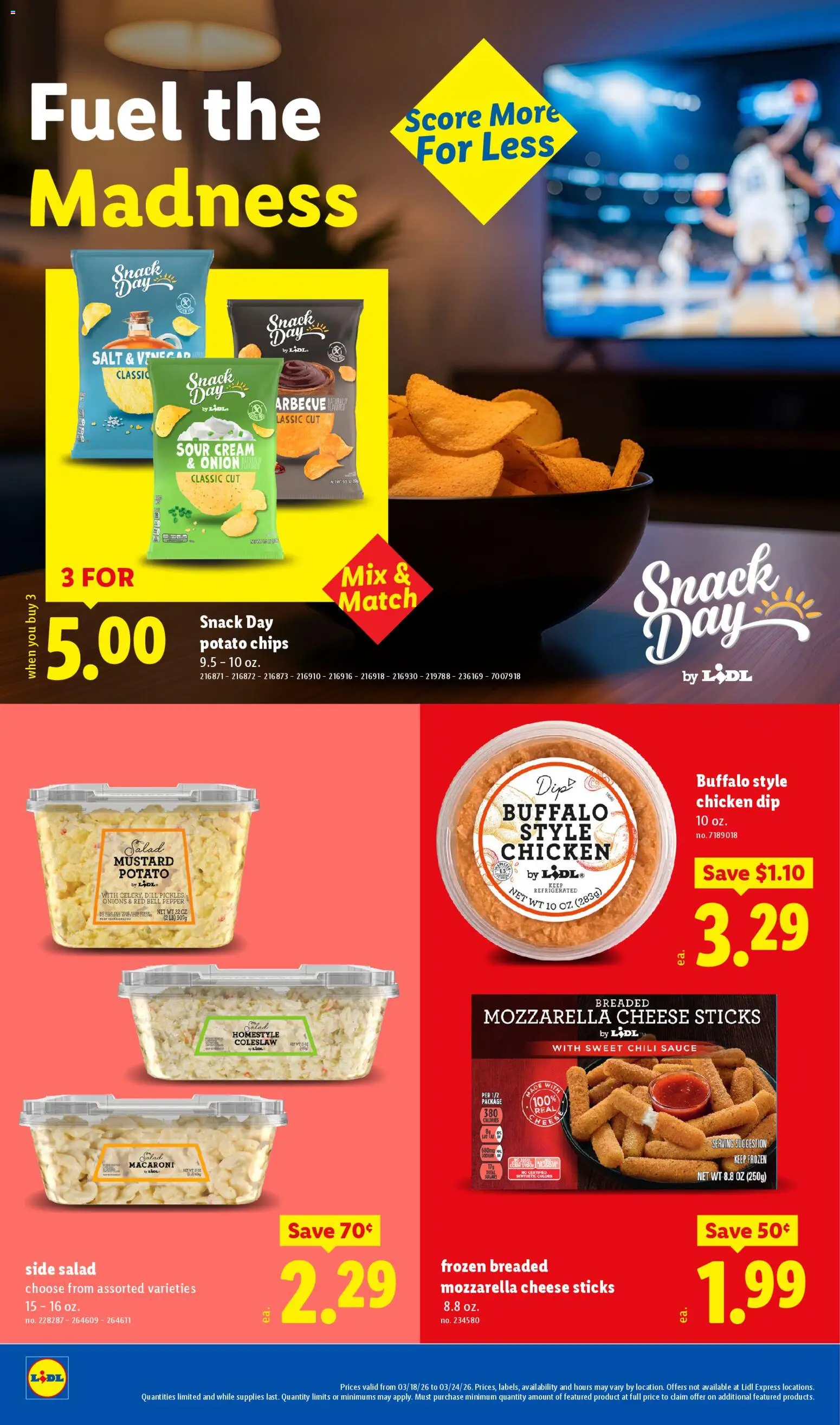 Lidl Weekly Ad - valid from 18.03.2026 | Page: 14 | Products: Chips, Cream, Sauce, Onion