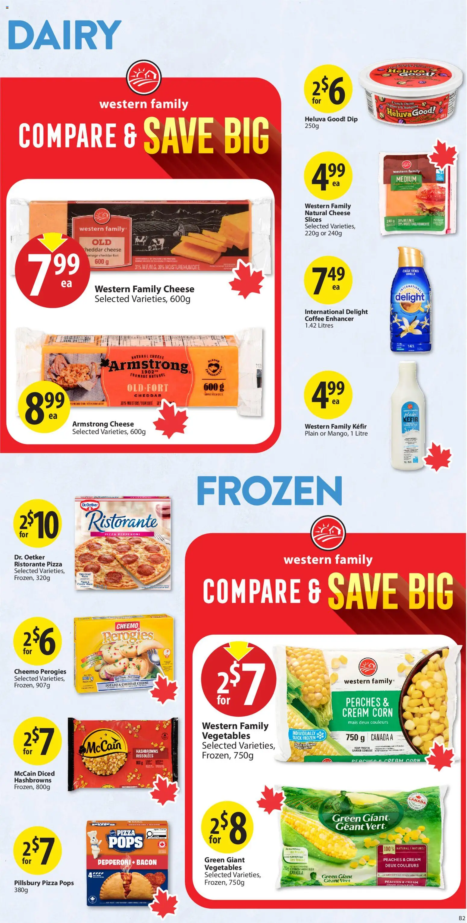 Save on foods flyer valid from 14.05.2026 | Page: 21 | Products: Cream, Cheese, Coffee, Pizza