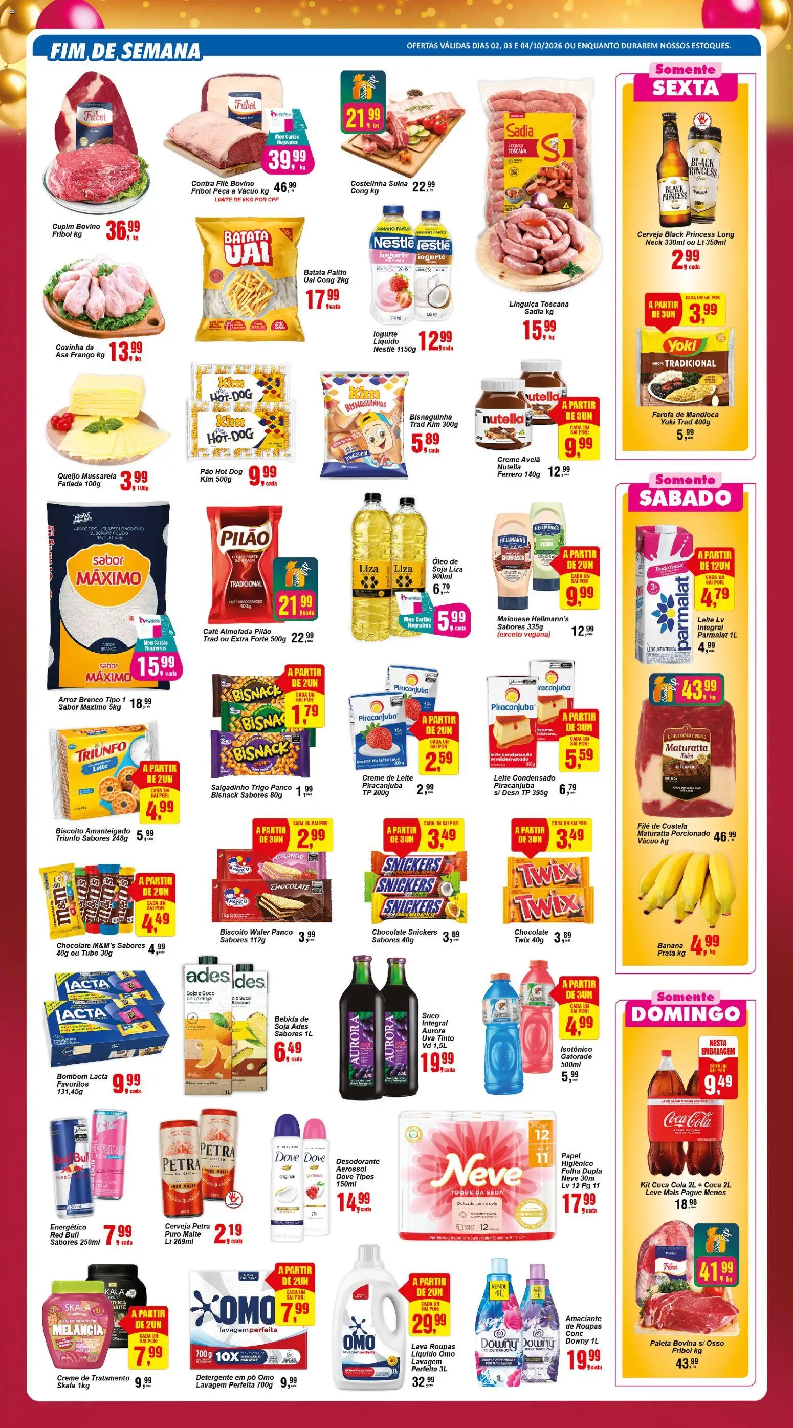 Negreiros Folheto - válido de 29/09/2026 | Página: 2 | Produtos: Energético, Gatorade, Detergente, Roupas
