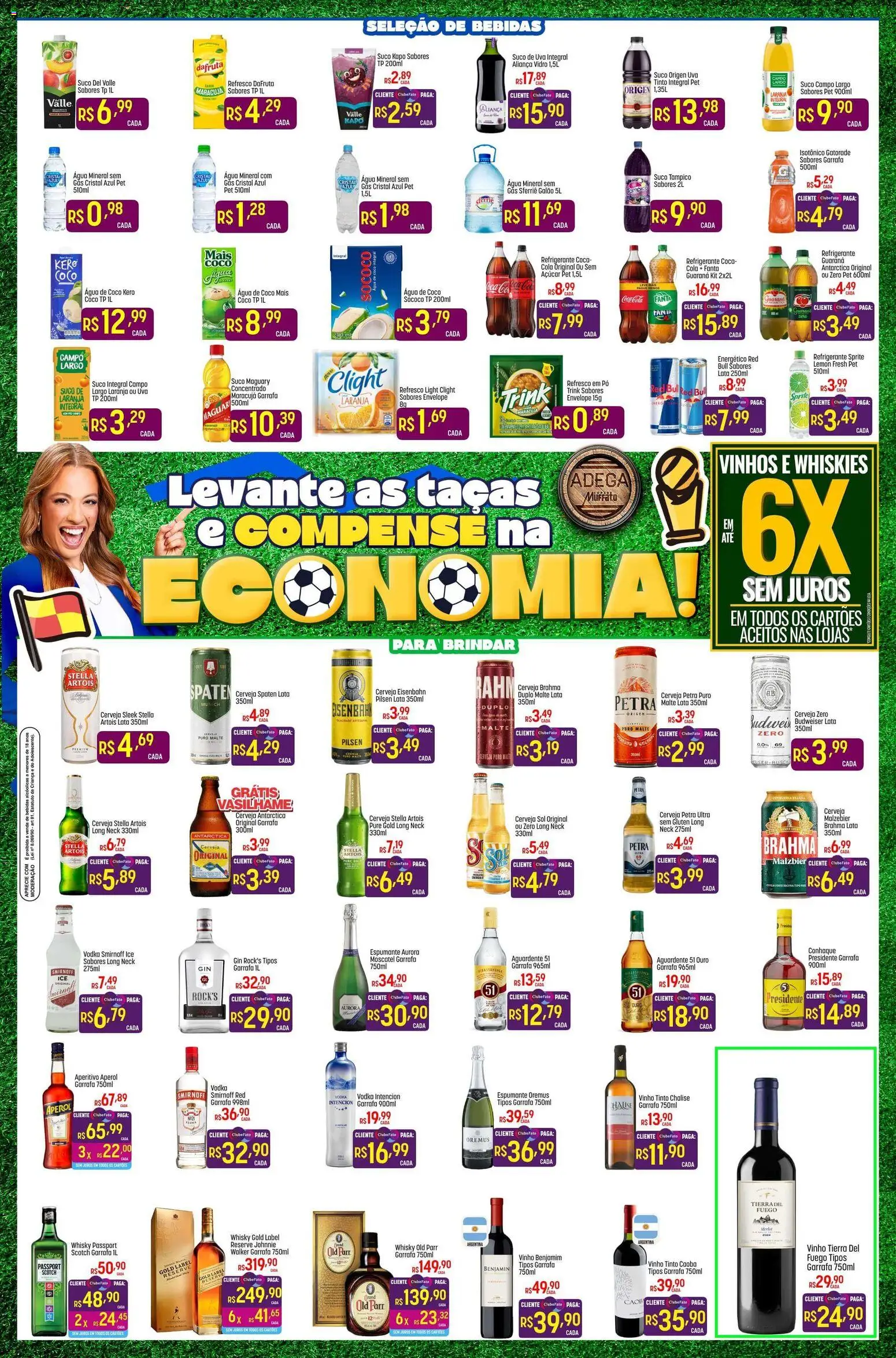 Super Muffato Folheto - válido de 01.06.2026 | Página: 4 | Produtos: Guaraná, Cerveja, Água mineral, Açúcar