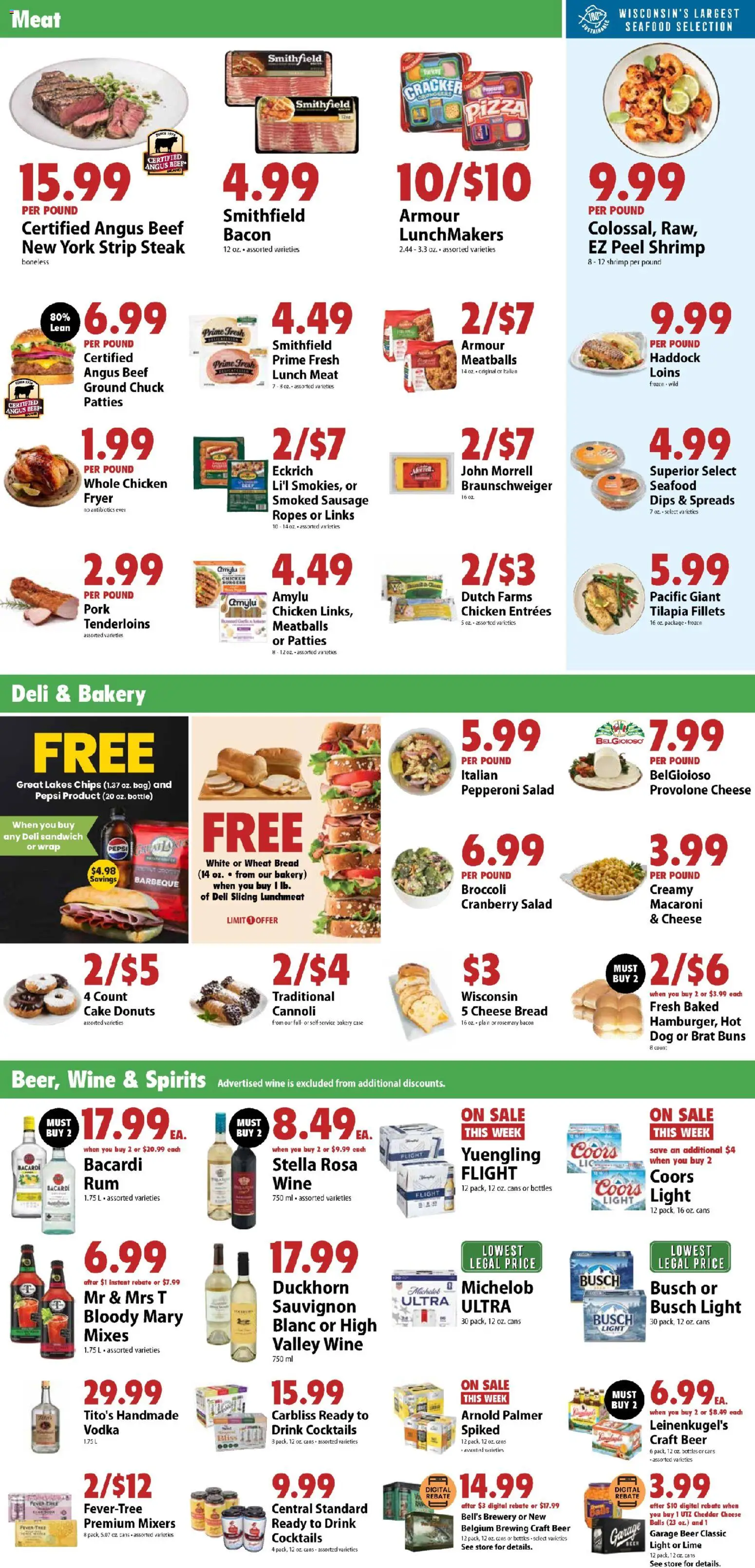 Festival Foods Weekly Ad - valid from 07/15/2026 | Page: 3 | Products: Broccoli, Pizza, Pork, Garlic