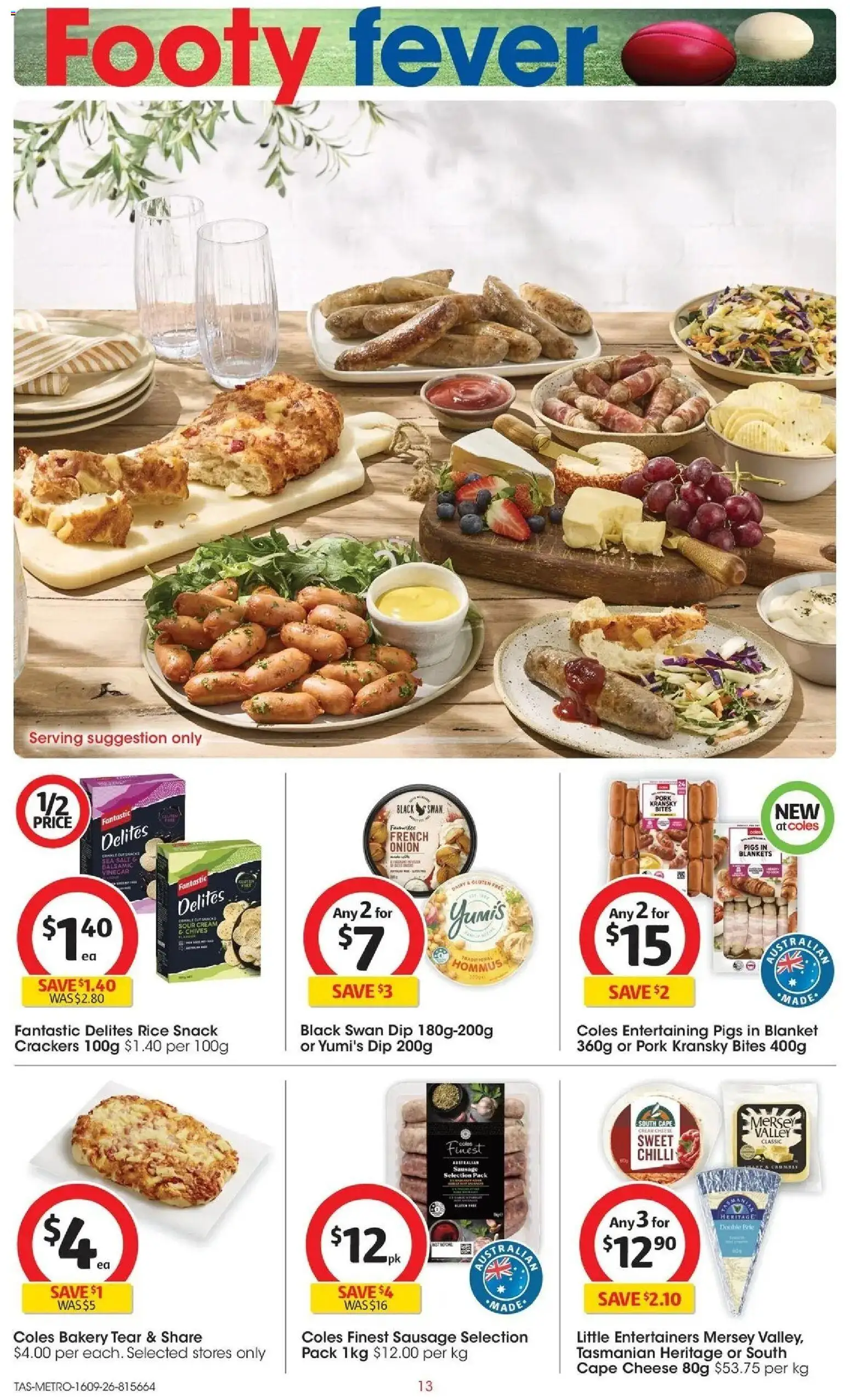 Coles catalogue - valid from 16/09/2026 | Page: 13 | Products: Pork, Salt, Bakery, Blanket