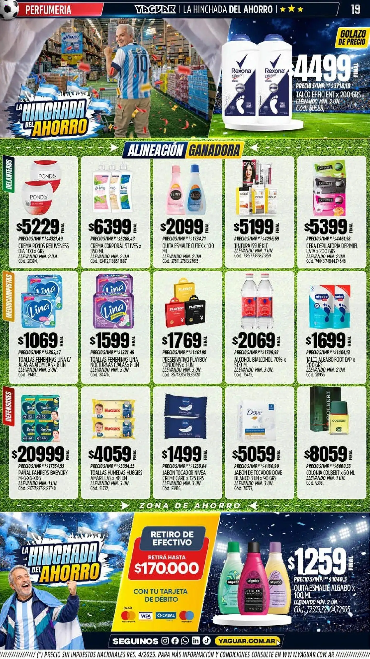 Yaguar - Oferta Semanal General Roca │ válido desde el 15/06/2026 | Página: 19 | Productos: Toallas, Tintura, Cera, Crema