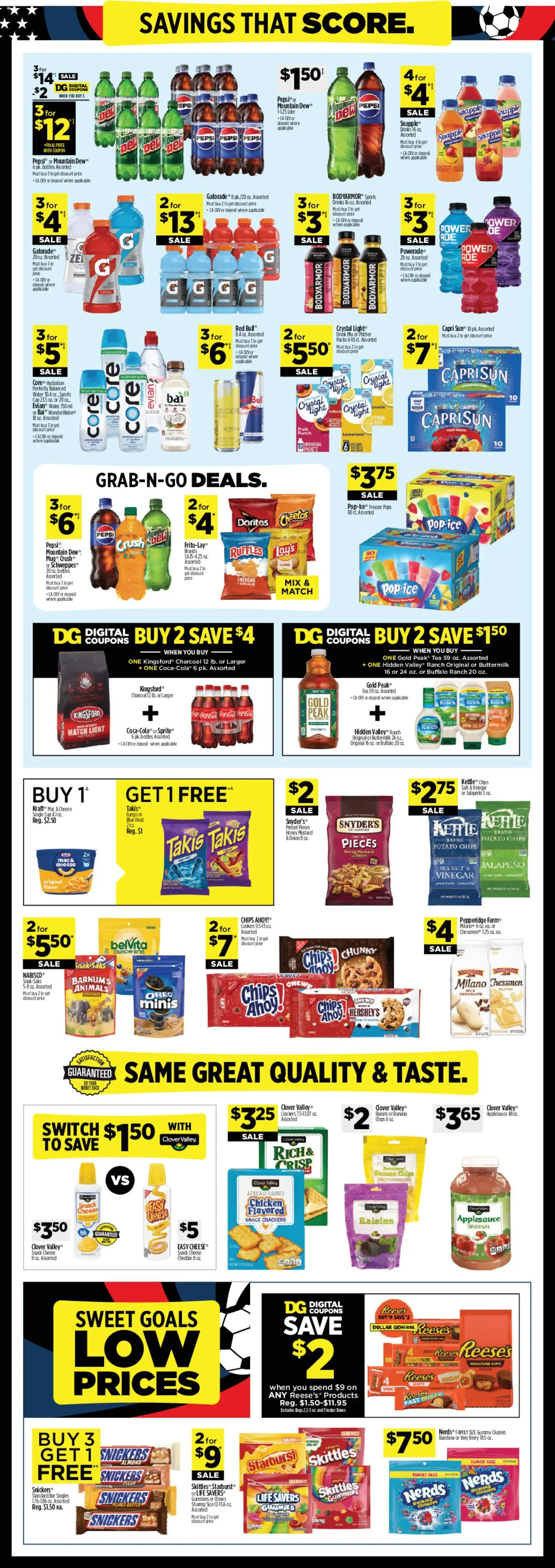 Dollar General Weekly Ad - TX - valid from 07/05/2026 | Page: 4 | Products: Cheese, Tea, Switch, Cap