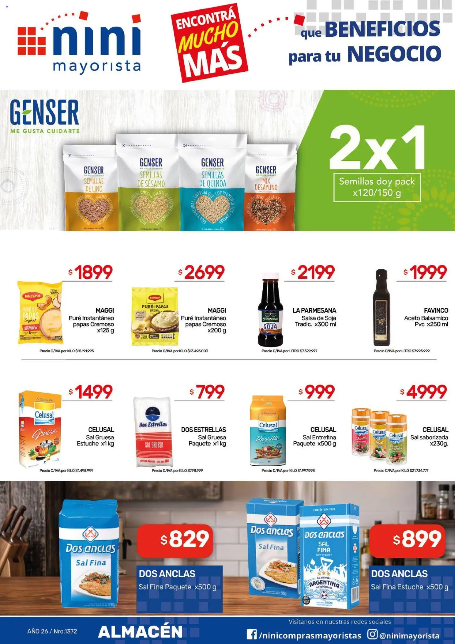 NINI Mayorista ofertas │ válido desde el 10/08/2026 | Página: 24 | Productos: Parrilla, Aceto, Sal, Semillas