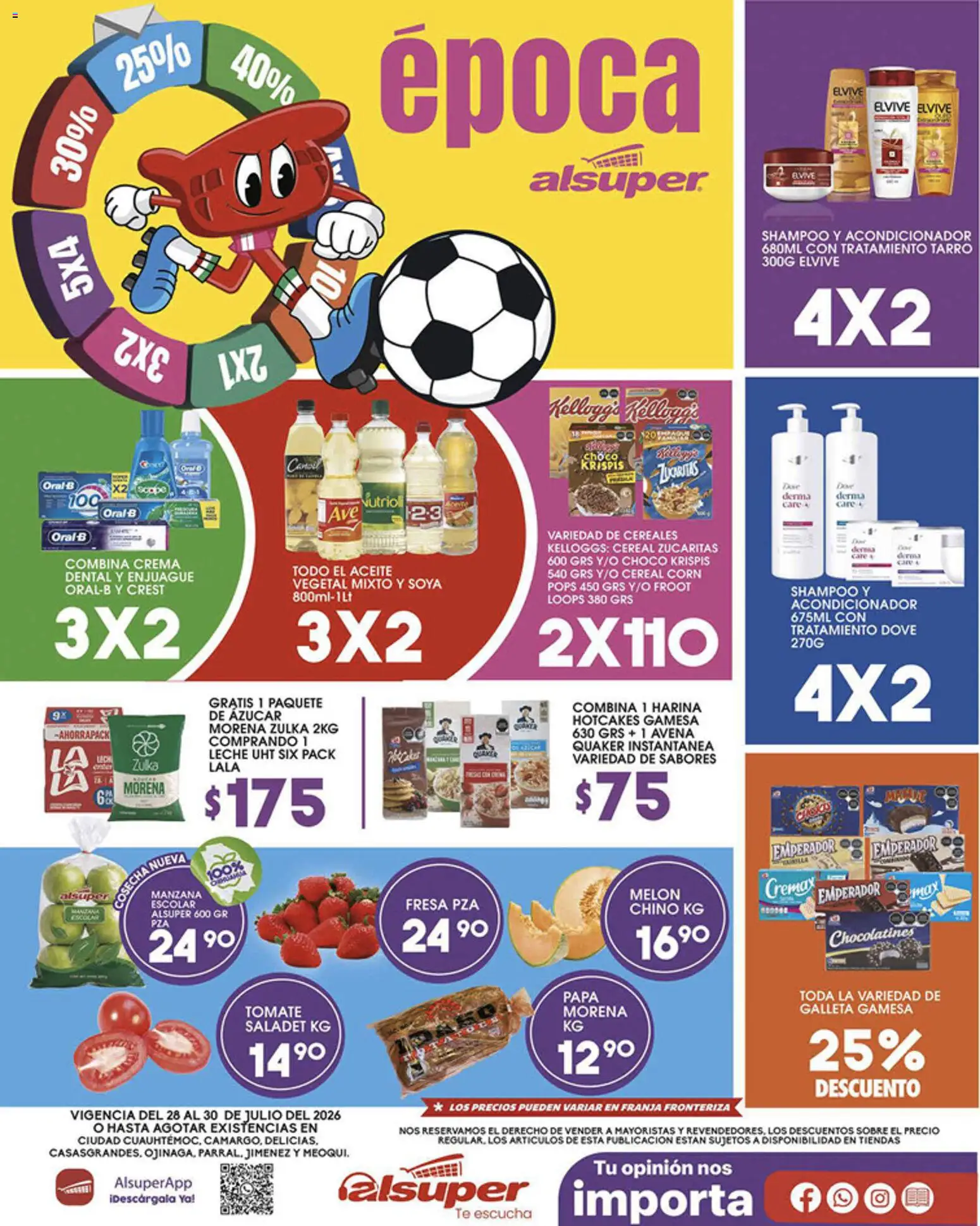 Nuevas ofertas de Alsuper válidas en toda la República Mexicana desde el 28/07/2026. ¡Encuentra las mejores ofertas en Alsuper folleto! | Página: 1