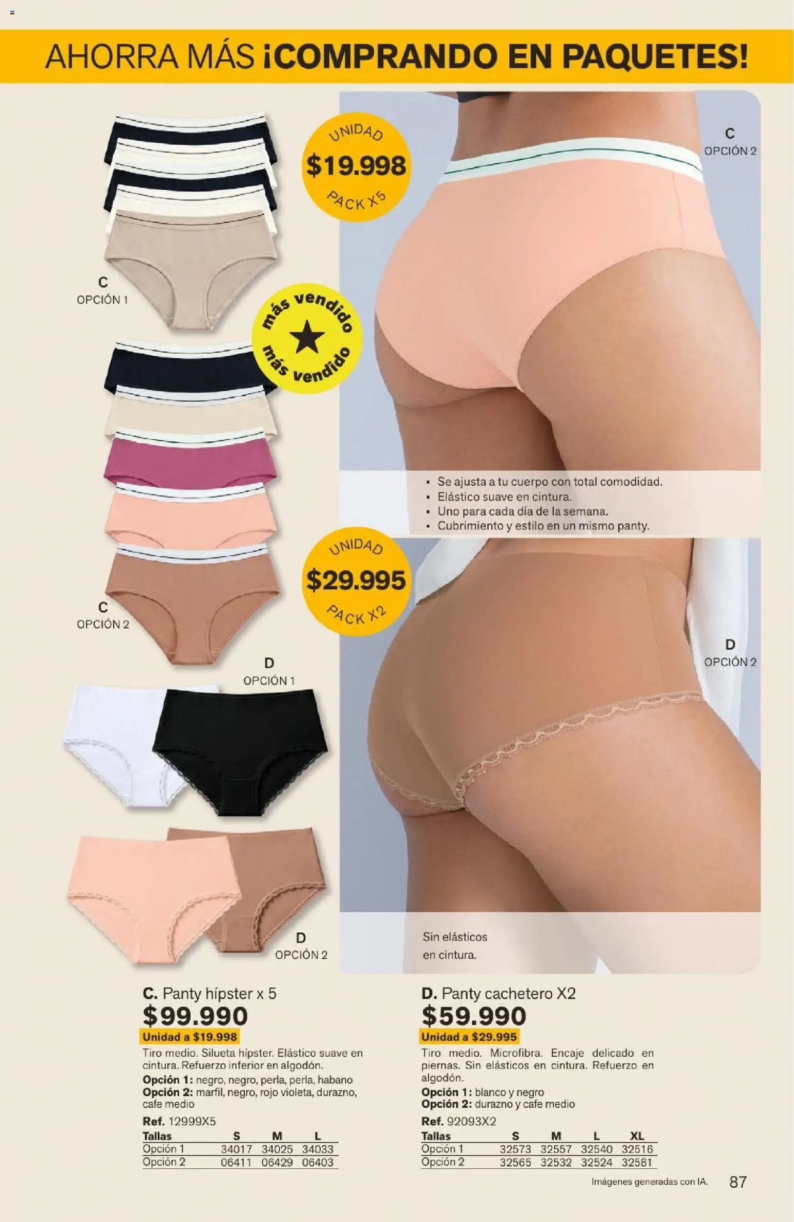 Leonisa revista - valida desde el 04/08/2026 | Página: 87 | Productos: Algodón, Cachetero, Durazno, Café