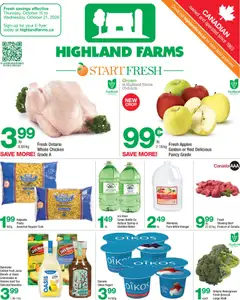Preview of Highland Farms weekly flyer / circulaire from shop Highland Farms valid from Oct 15, 2026