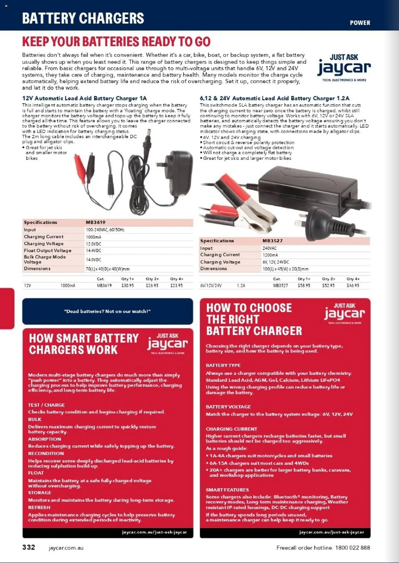 Jaycar catalogue - valid from 31/08/2026 | Page: 330 | Products: Charger, Suit, Cable, Safe