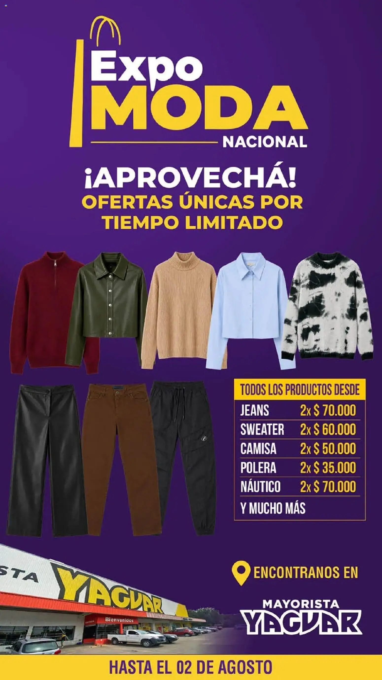 Yaguar - Oferta Semanal Trelew │ válido desde el 27/07/2026 | Página: 4 | Productos: Sweater, Polera, Camisa