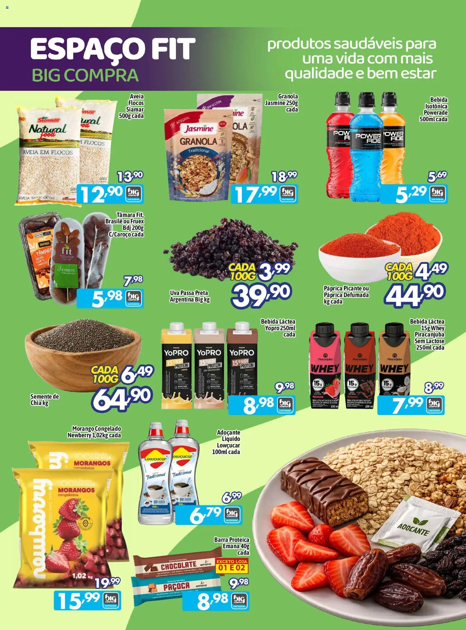 Big Compra Folheto - válido de 03/08/2026 | Página: 4 | Produtos: Flocos, Aveia, Paçoca, Uva passa