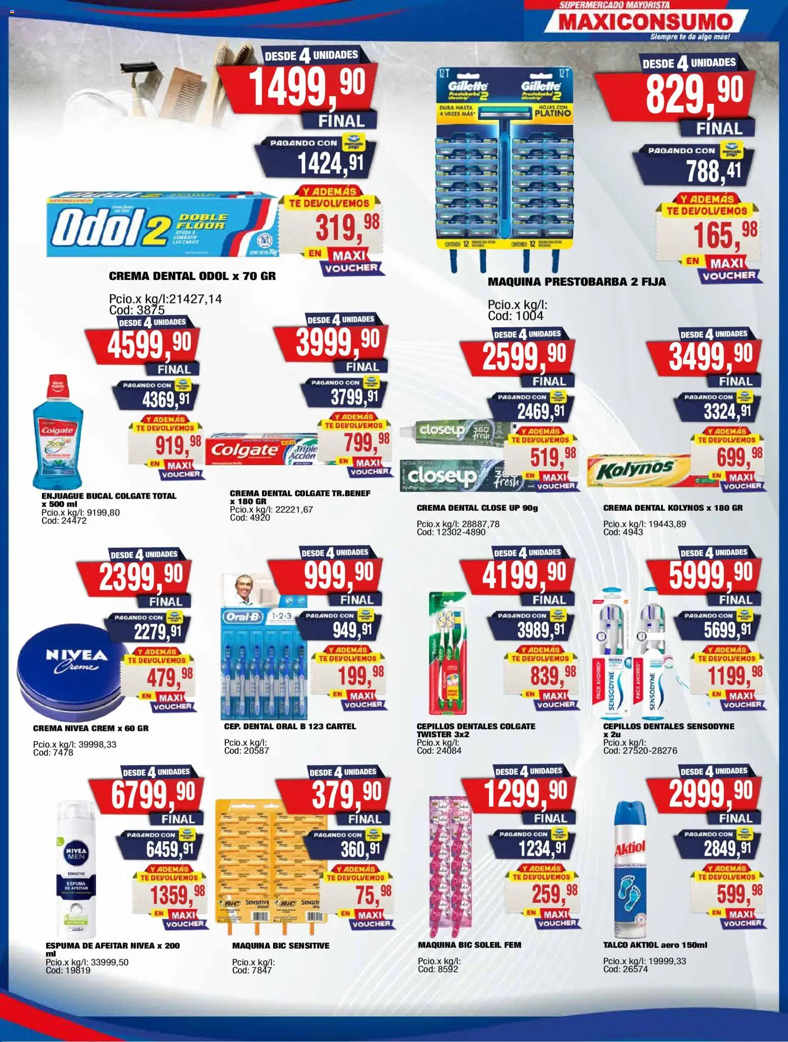 Maxiconsumo ofertas │ válido desde el 11.05.2026 | Página: 31 | Productos: Espuma de afeitar, Enjuague bucal, Espuma, Crema
