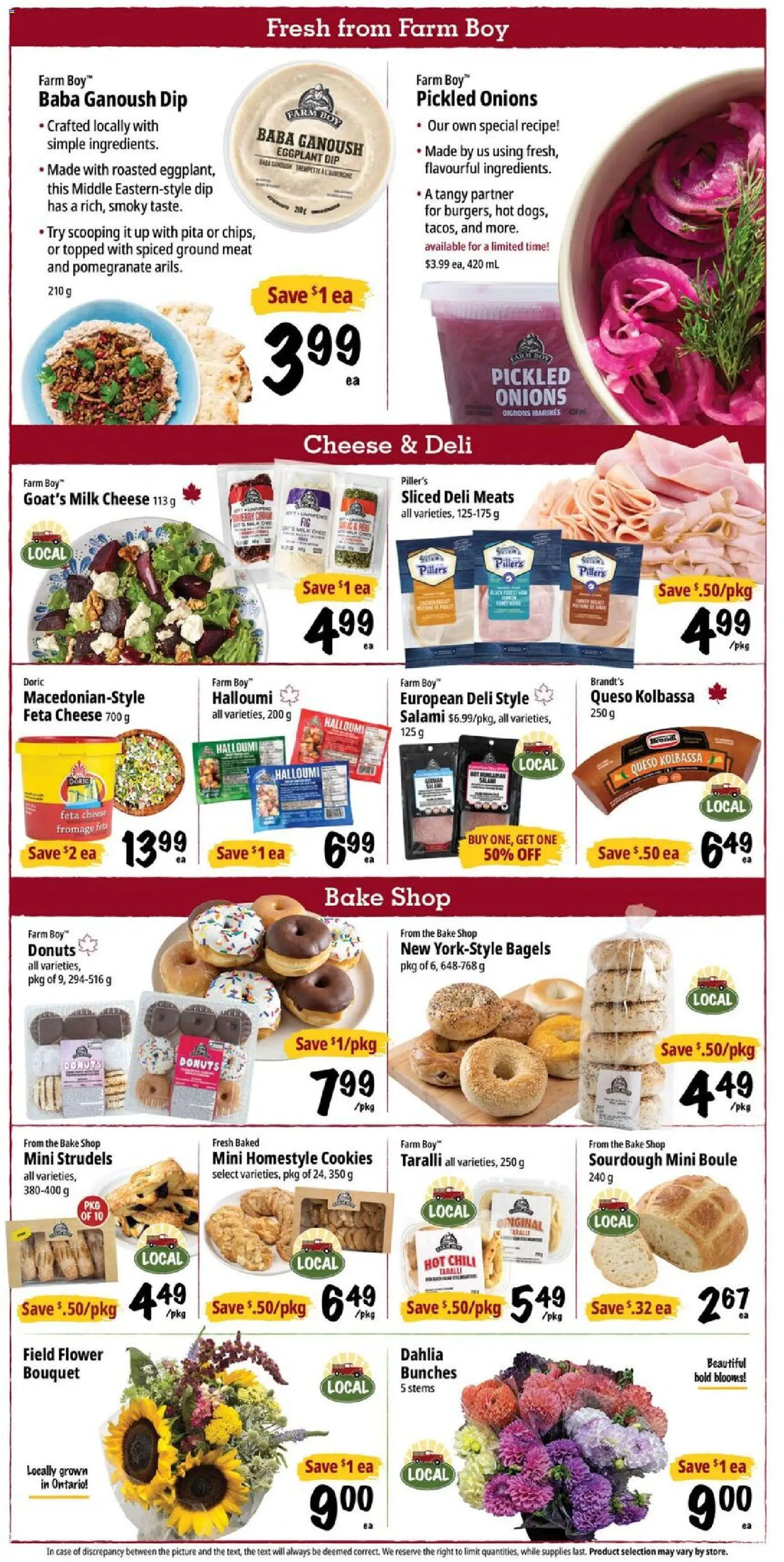 Farm Boy flyer valid from Aug 6, 2026 | Page: 3 | Products: Cookies, Case, Cheese, Salami