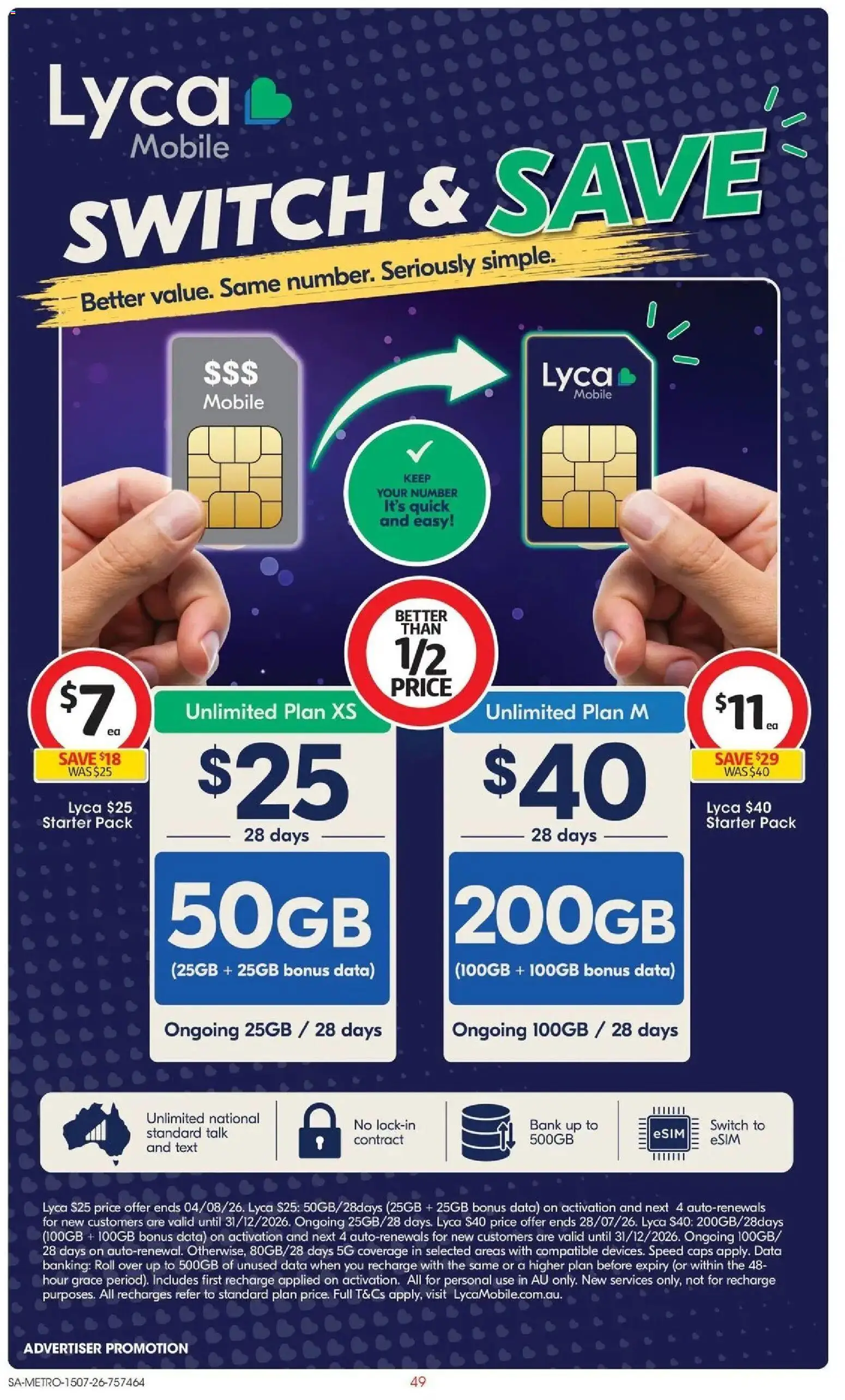 Coles catalogue - valid from 15/07/2026 | Page: 49 | Products: Mobile