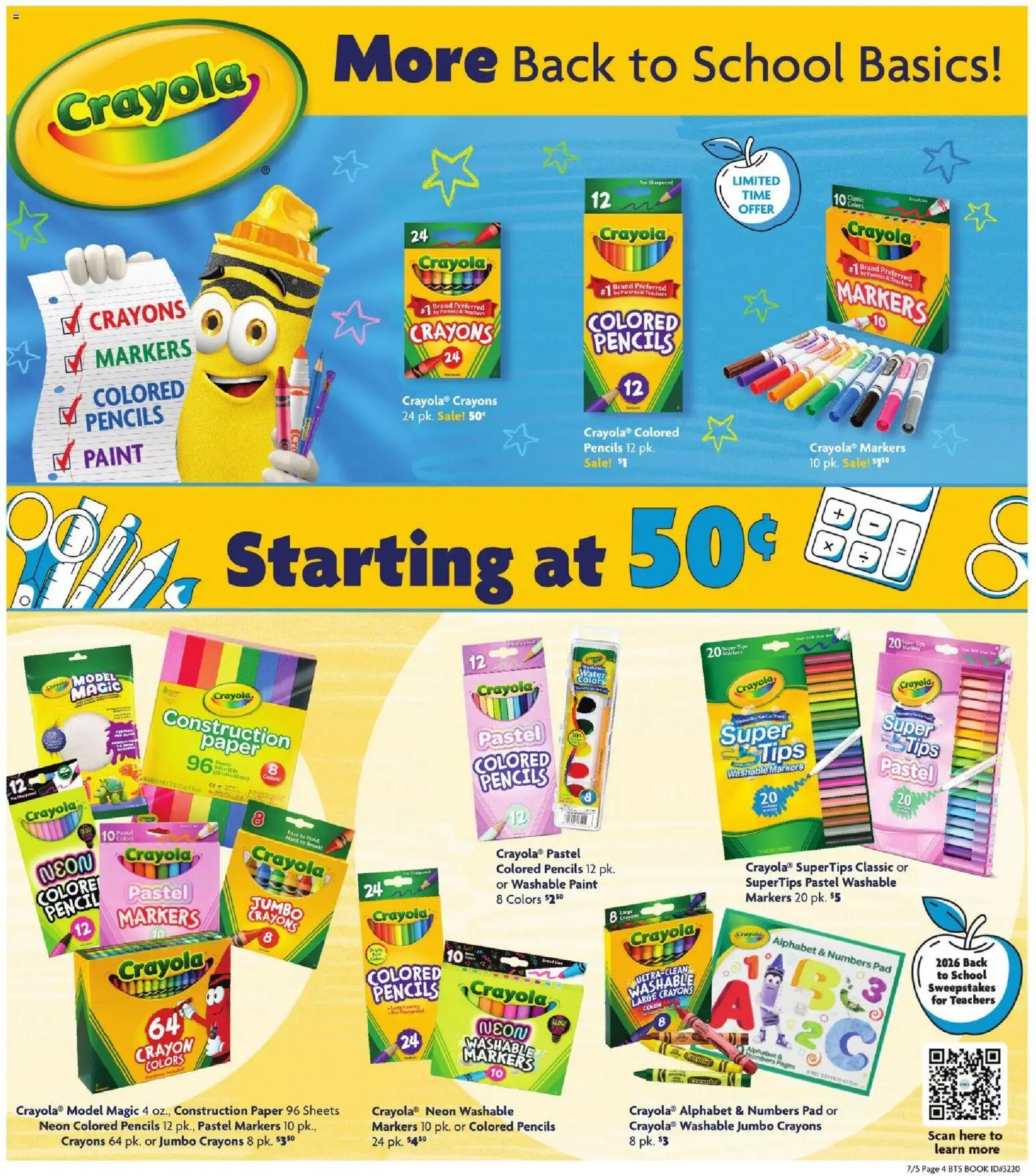Family Dollar Back to School Book - valid from 07/05/2026 | Page: 3 | Products: Pencil, Water