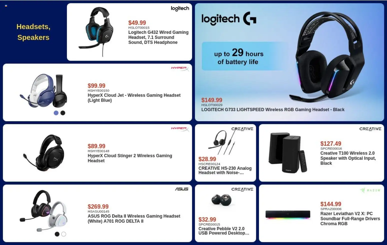 Canada Computers flyer valid from Sep 15, 2026 | Page: 8 | Products: PC, Speaker, Soundbar, Battery