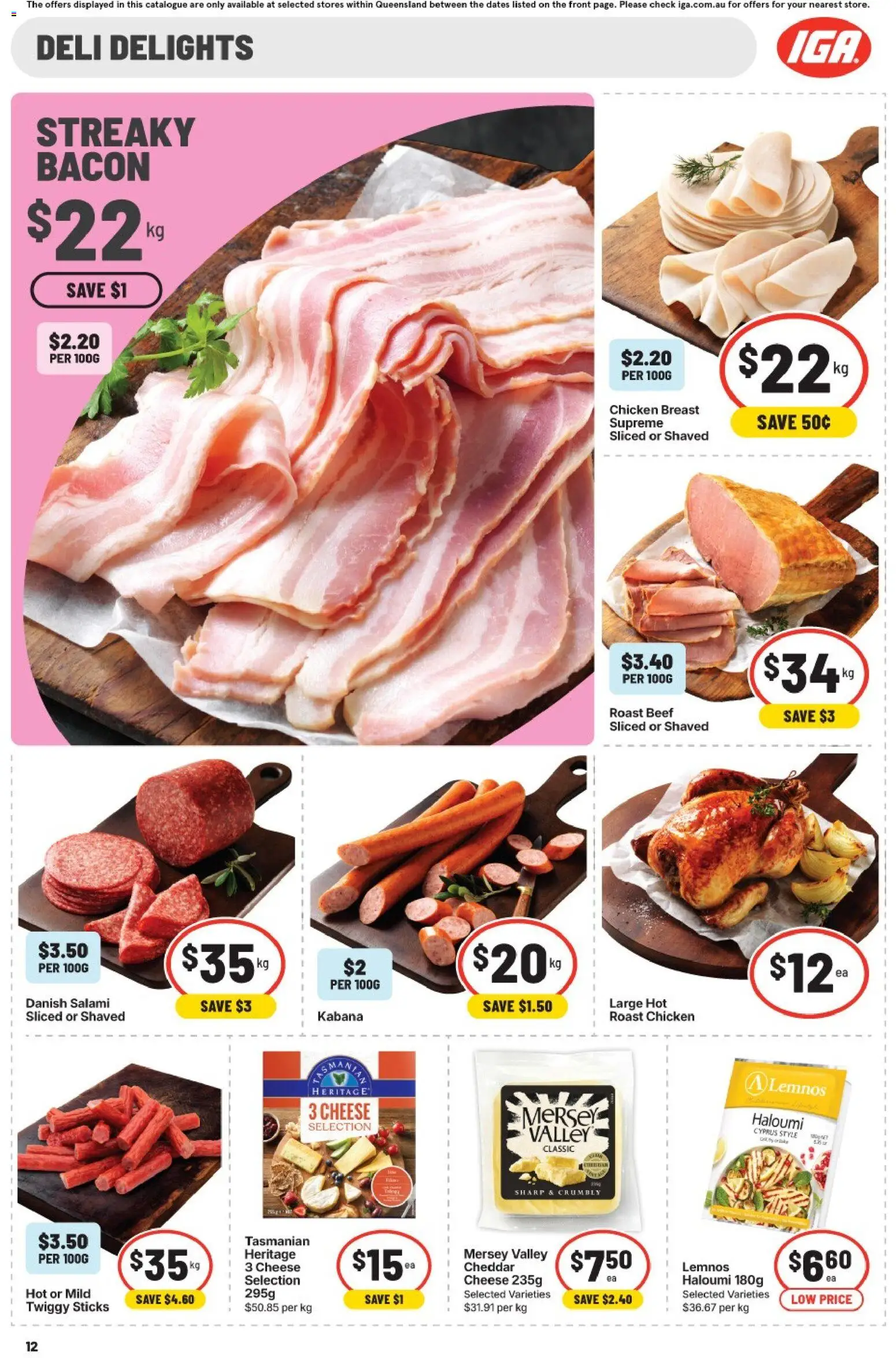 IGA catalogue - valid from 23/09/2026 | Page: 20 | Products: Salami, Chicken breast, Cheddar, Roast