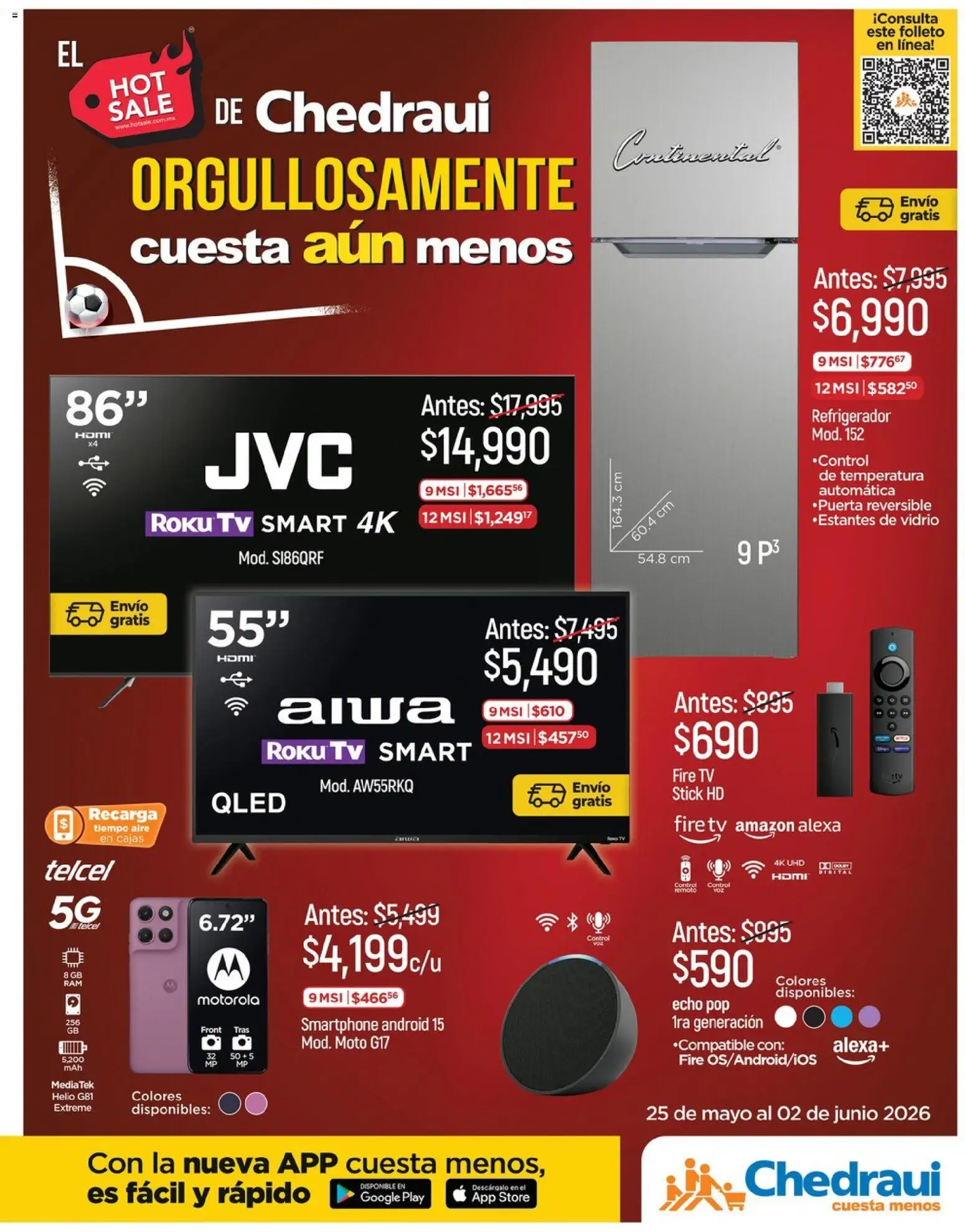 Nuevas ofertas de Chedraui válidas en toda la República Mexicana desde el 25.05.2026. ¡Encuentra las mejores ofertas en Chedraui Hot Sale! | Página: 1