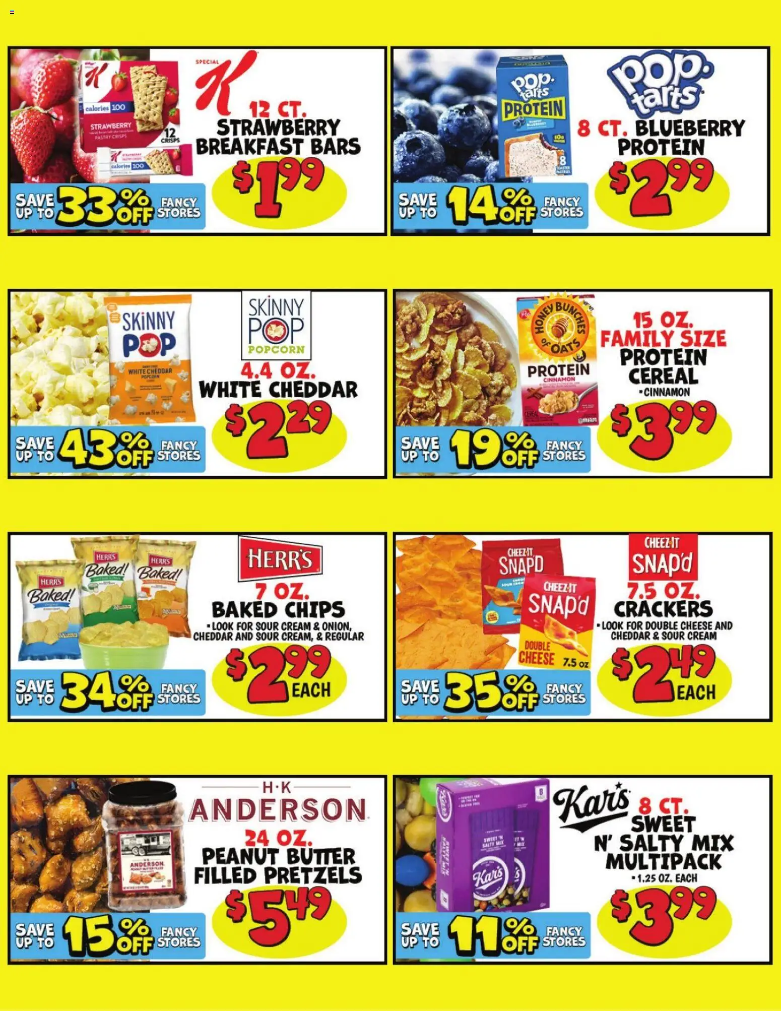 Ollie's Weekly Ad - valid from 08/20/2026 | Page: 3 | Products: Popcorn, Cream cheese, Protein, Chips