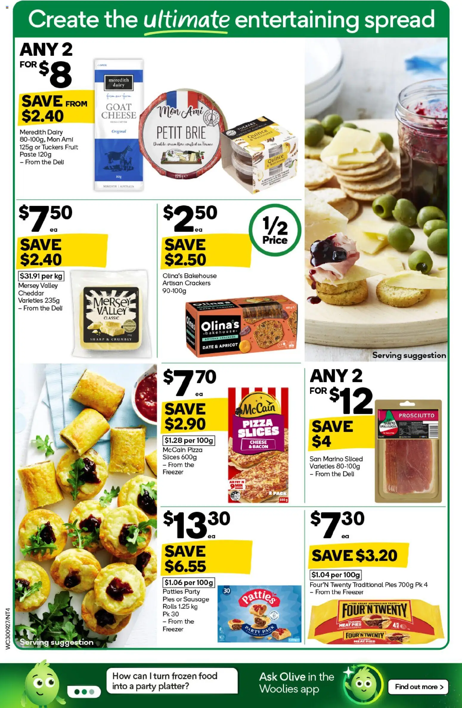 Woolworths catalogue - valid from 30/09/2026 | Page: 4 | Products: Crackers, Cheese, Date, Freezer