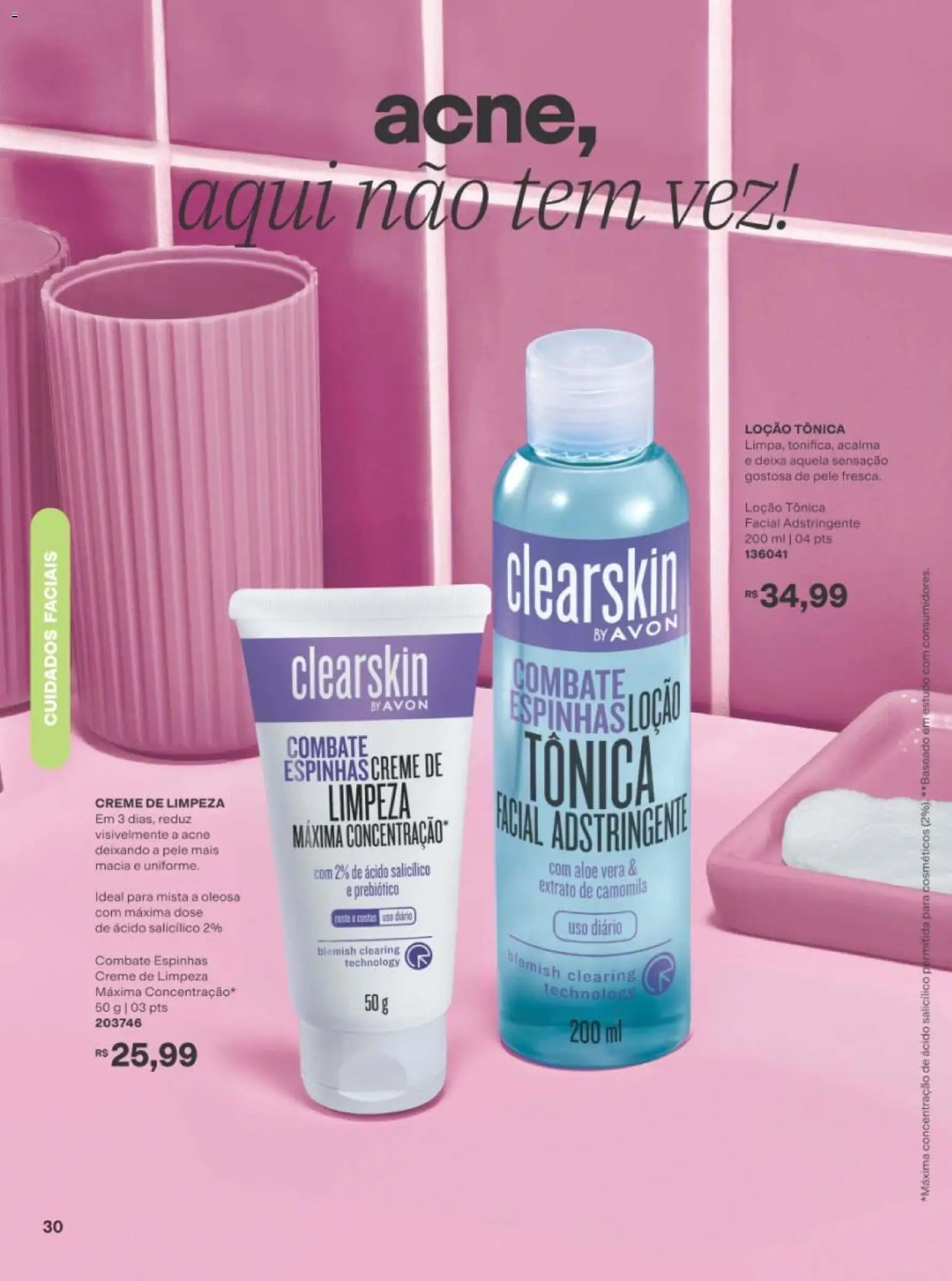 Avon Folheto - válido de 10/08/2026 | Página: 30 | Produtos: Aloe Vera, Creme, Adstringente