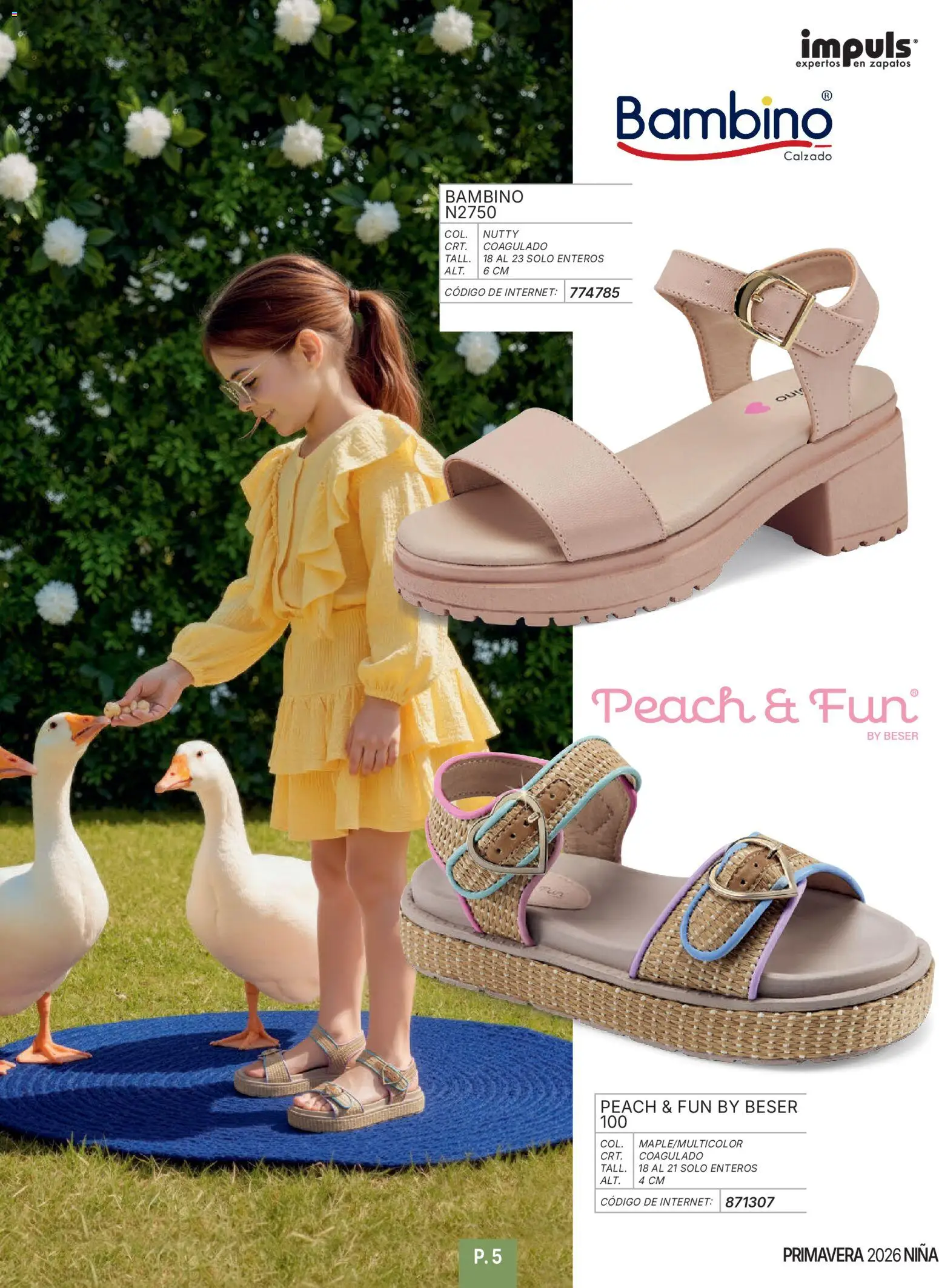 Nuevas ofertas de Impuls válidas en toda la República Mexicana desde el 01/01/2026. ¡Encuentra las mejores ofertas en Impuls catálogo Niña! | Página: 7 | Productos: Zapatos