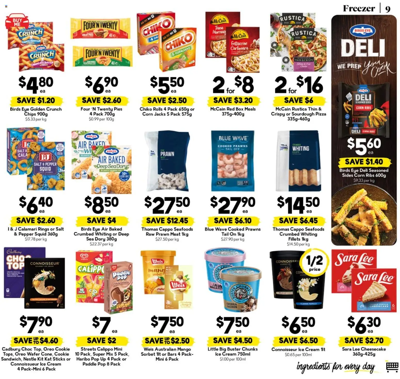 Drakes catalogue - valid from 22.04.2026 | Page: 9 | Products: Meat, Prawns, Cream, Pepper