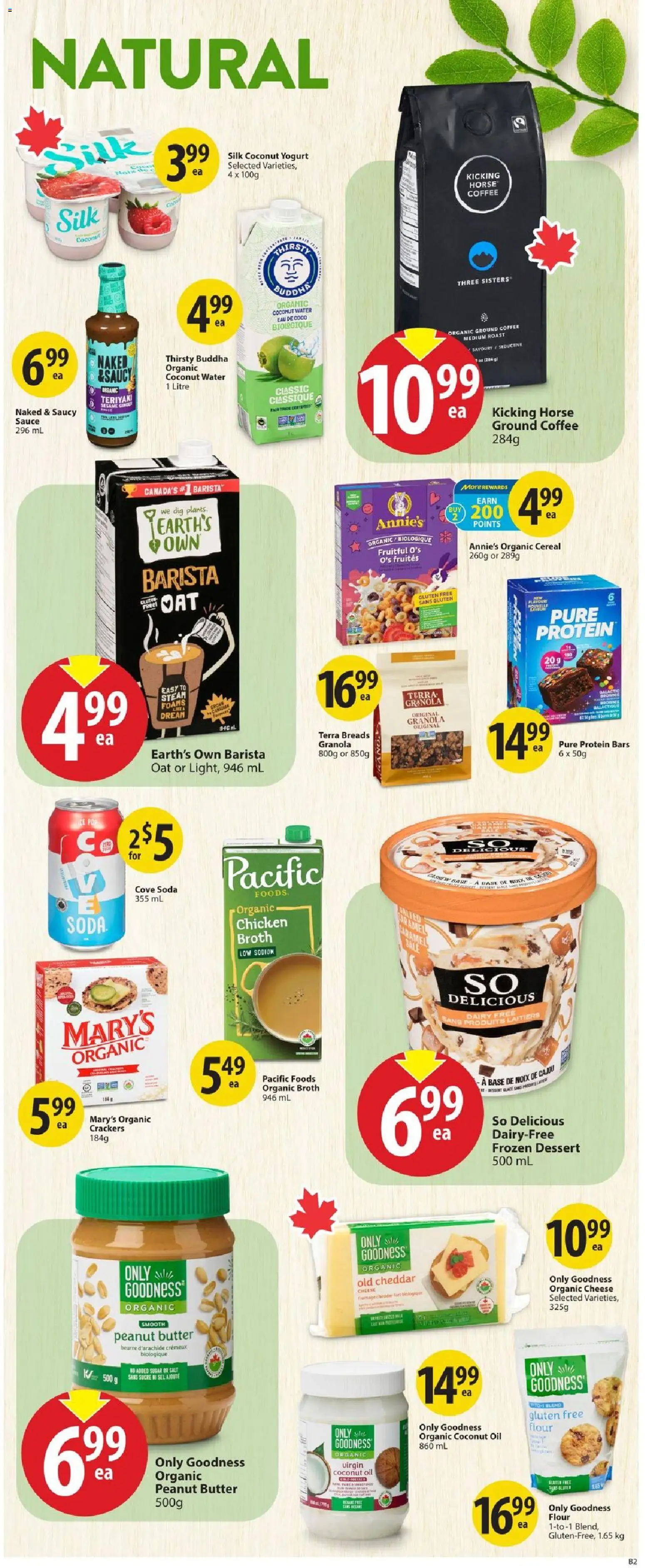 Save on foods flyer valid from Jul 16, 2026 | Page: 24 | Products: Crackers, Peanut butter, Cheese, Coffee